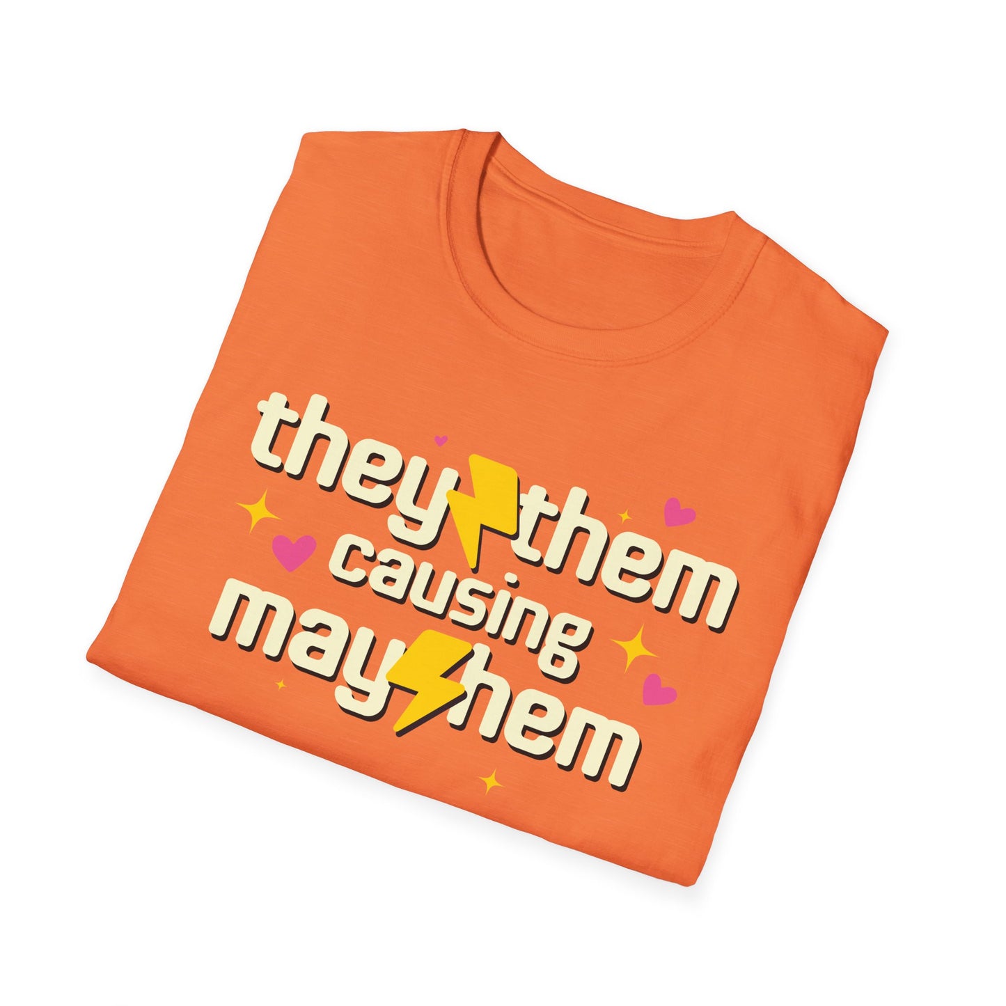 They Them Shirt - Causing Mayhem Nonbinary Pride Tee