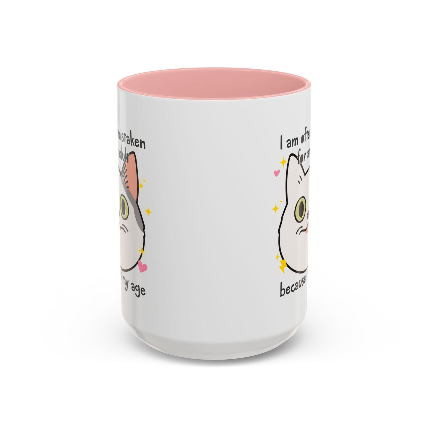 Mistaken For an Adult Cat Accent Coffee Mug (11, 15oz)