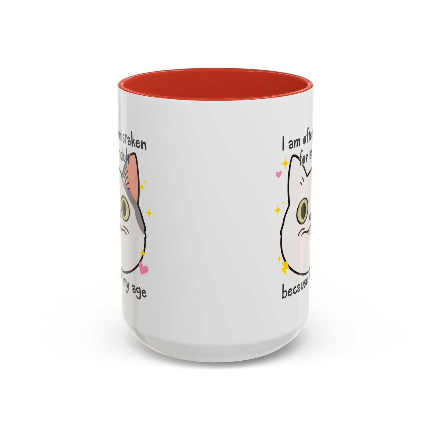 Mistaken For an Adult Cat Accent Coffee Mug (11, 15oz)