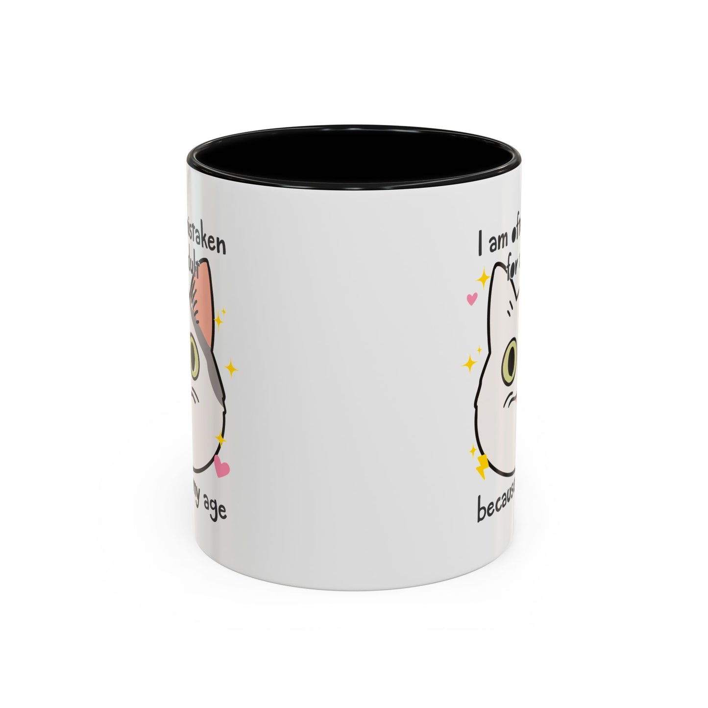Mistaken For an Adult Cat Accent Coffee Mug (11, 15oz)