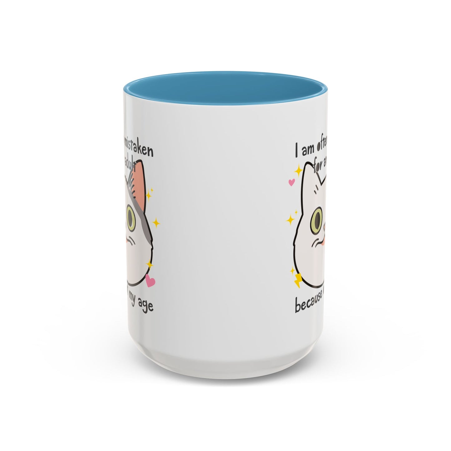 Mistaken For an Adult Cat Accent Coffee Mug (11, 15oz)