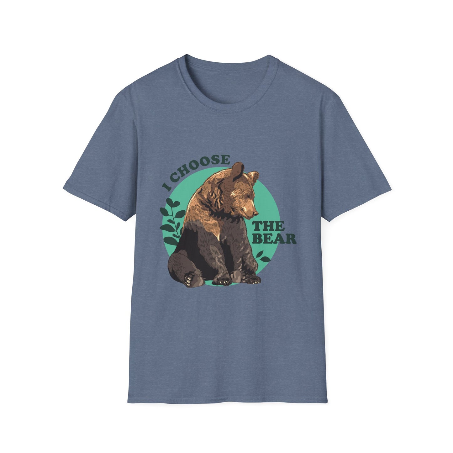 I Choose the Bear Shirt, Wilderness Humor Tee for Introverts and Nature Lovers