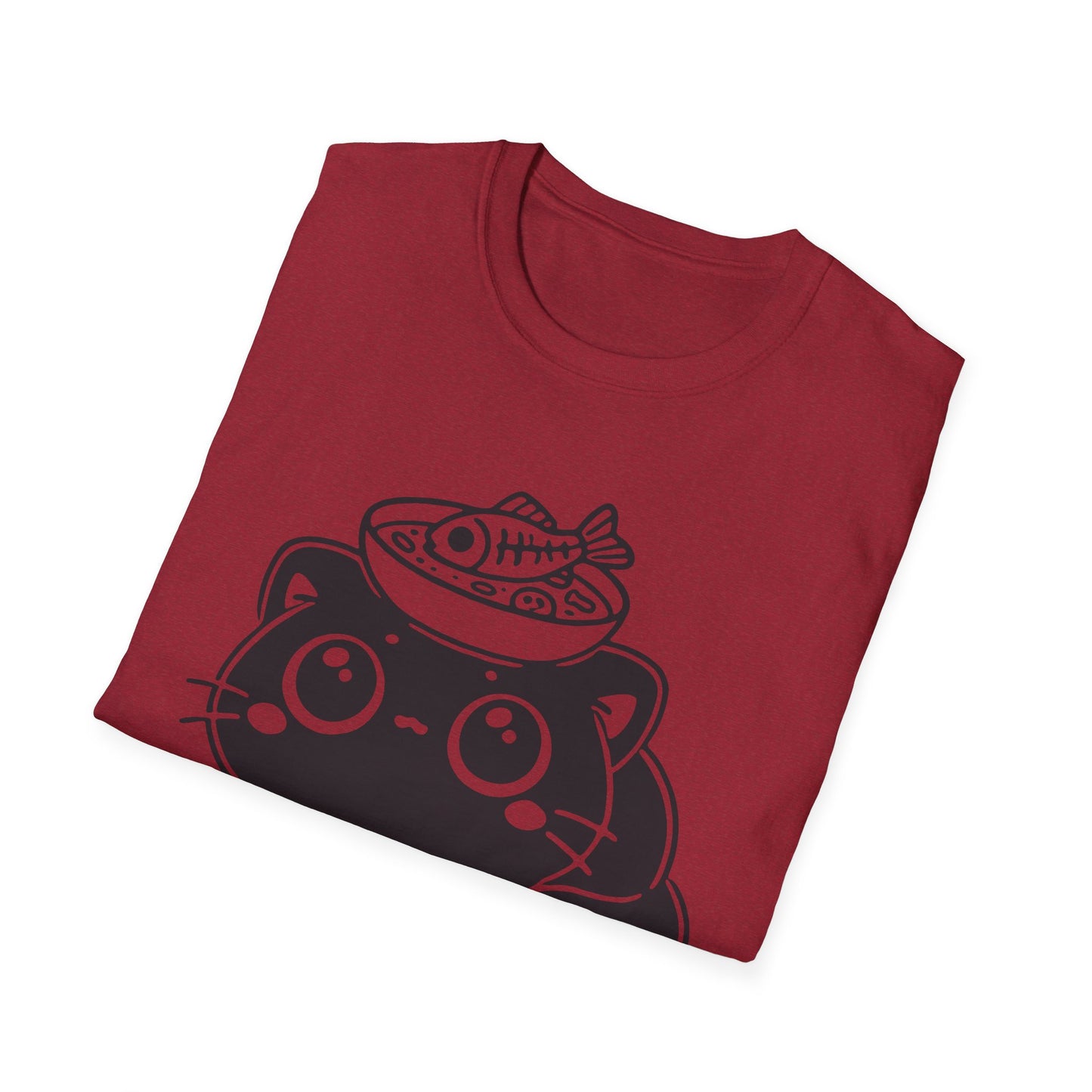 I'm Tired and My Brain is Soup Shirt, Cute Exhausted Cat with Soup Bowl Tee