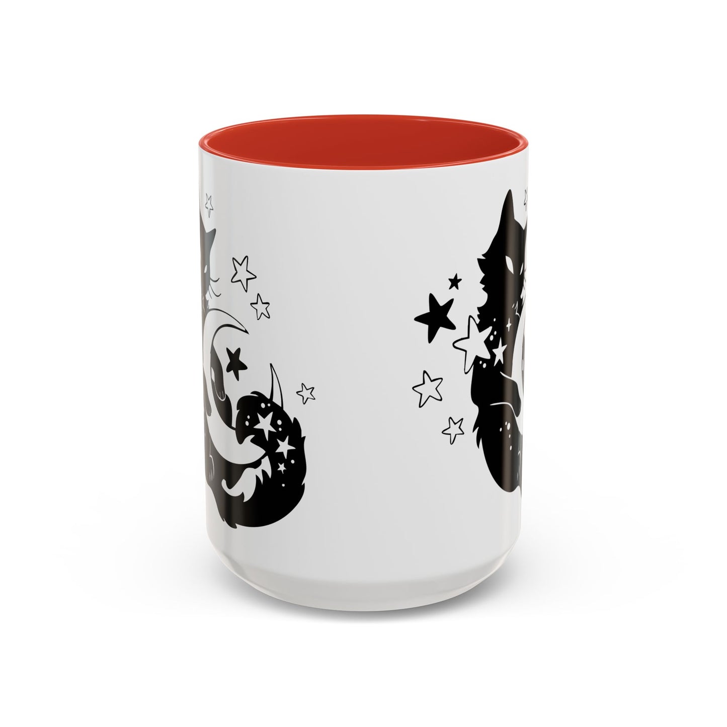 Moon Kitty Amongst the Stars Accent Coffee Mug (11, 15oz)