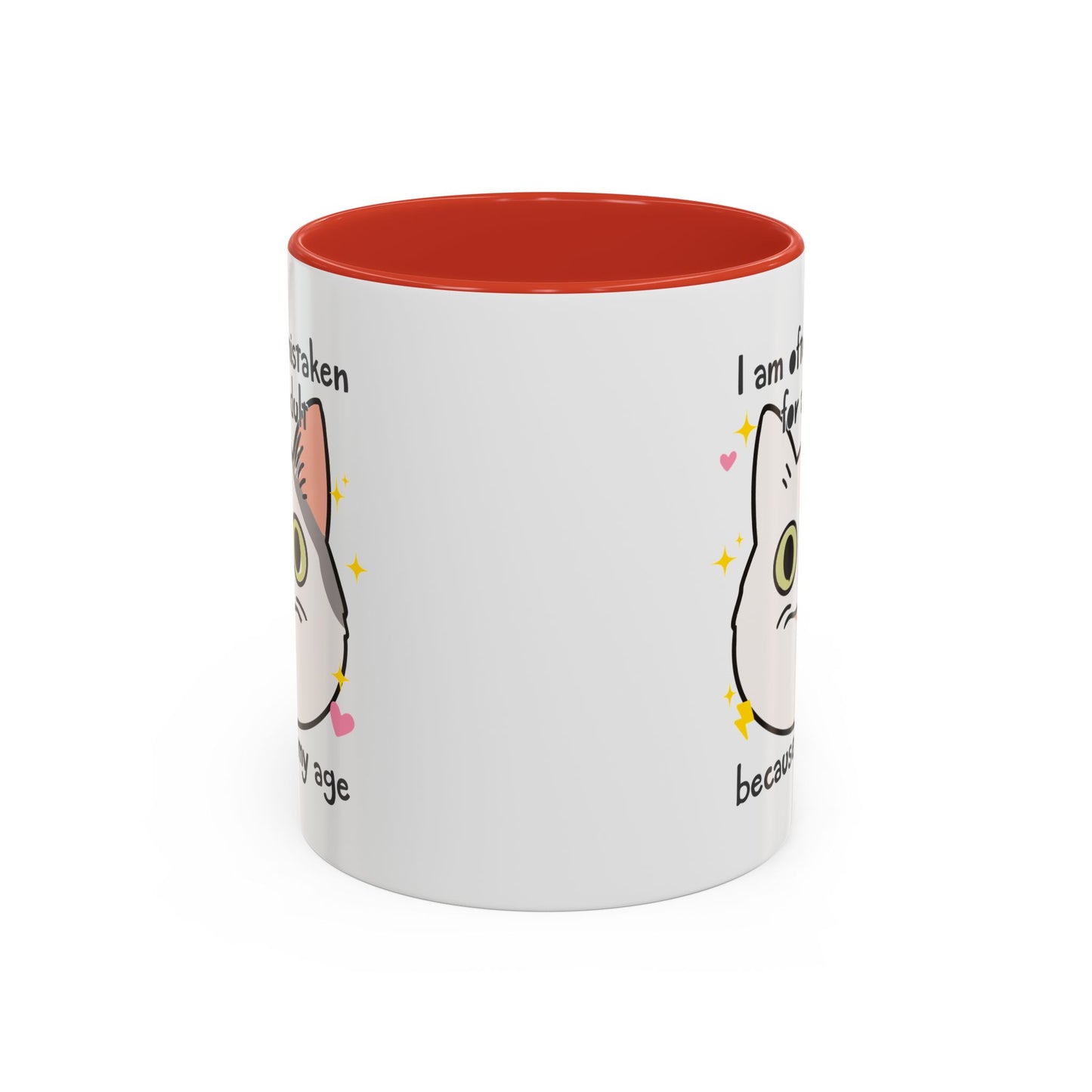 Mistaken For an Adult Cat Accent Coffee Mug (11, 15oz)