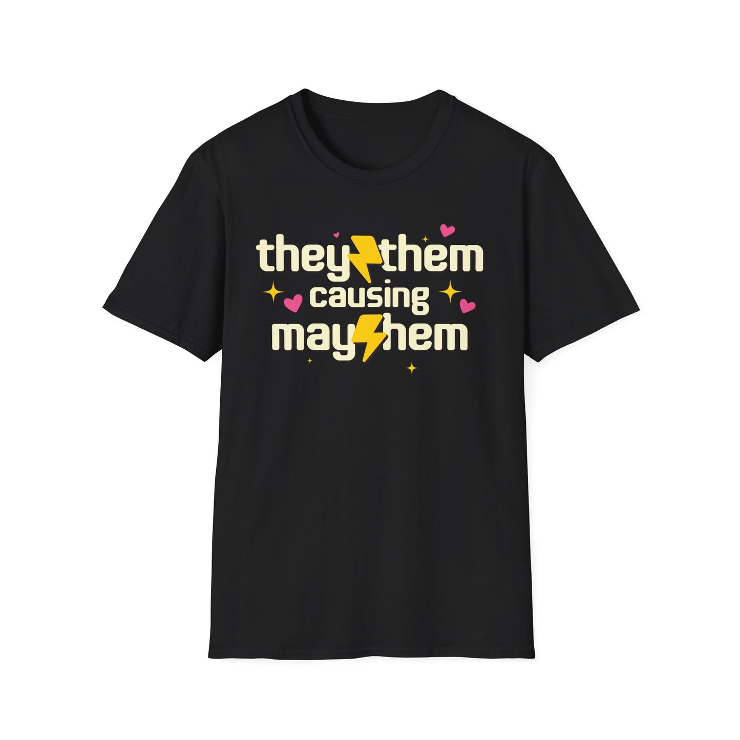 They Them Shirt - Causing Mayhem Nonbinary Pride Tee