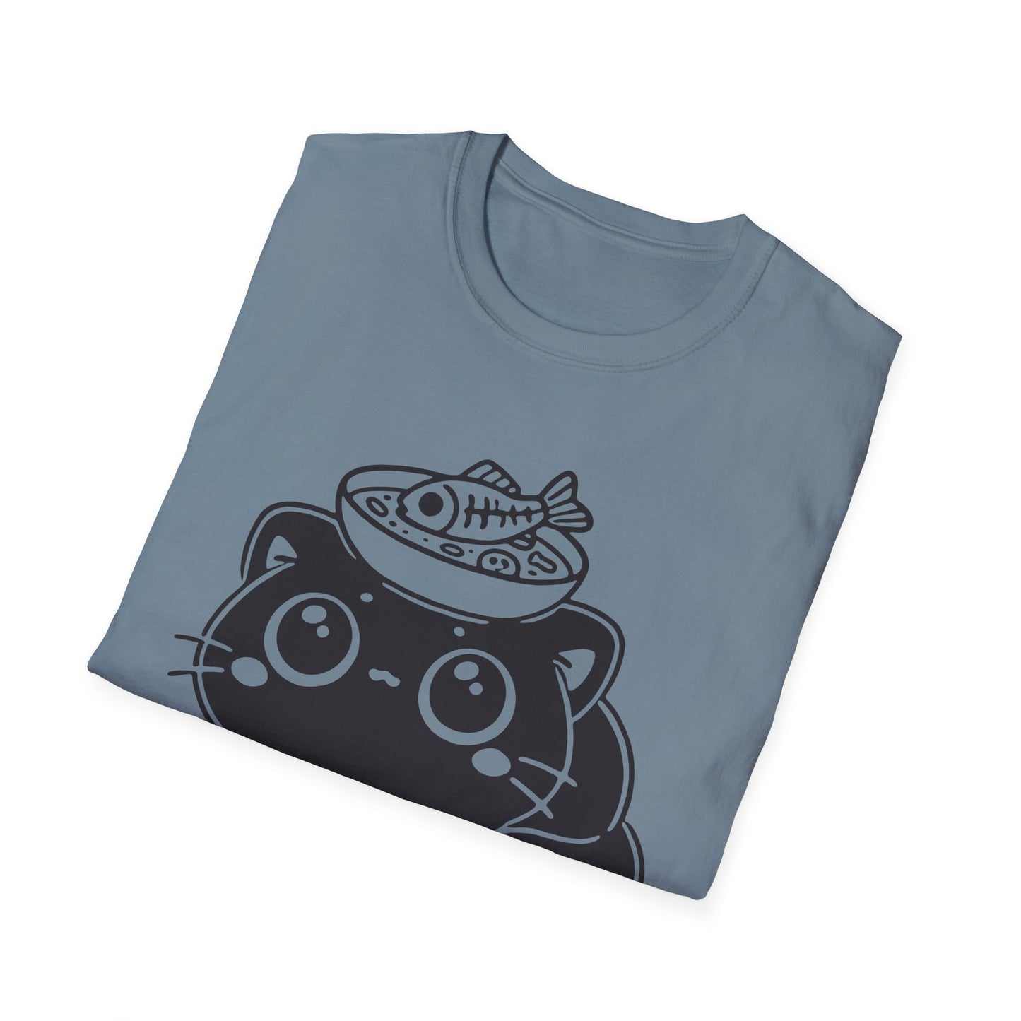 I'm Tired and My Brain is Soup Shirt, Cute Exhausted Cat with Soup Bowl Tee
