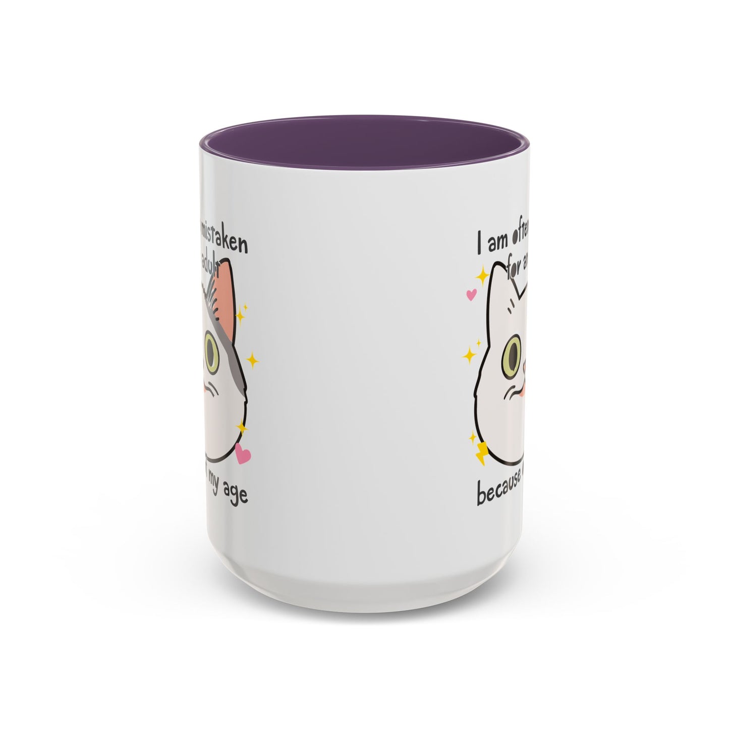 Mistaken For an Adult Cat Accent Coffee Mug (11, 15oz)