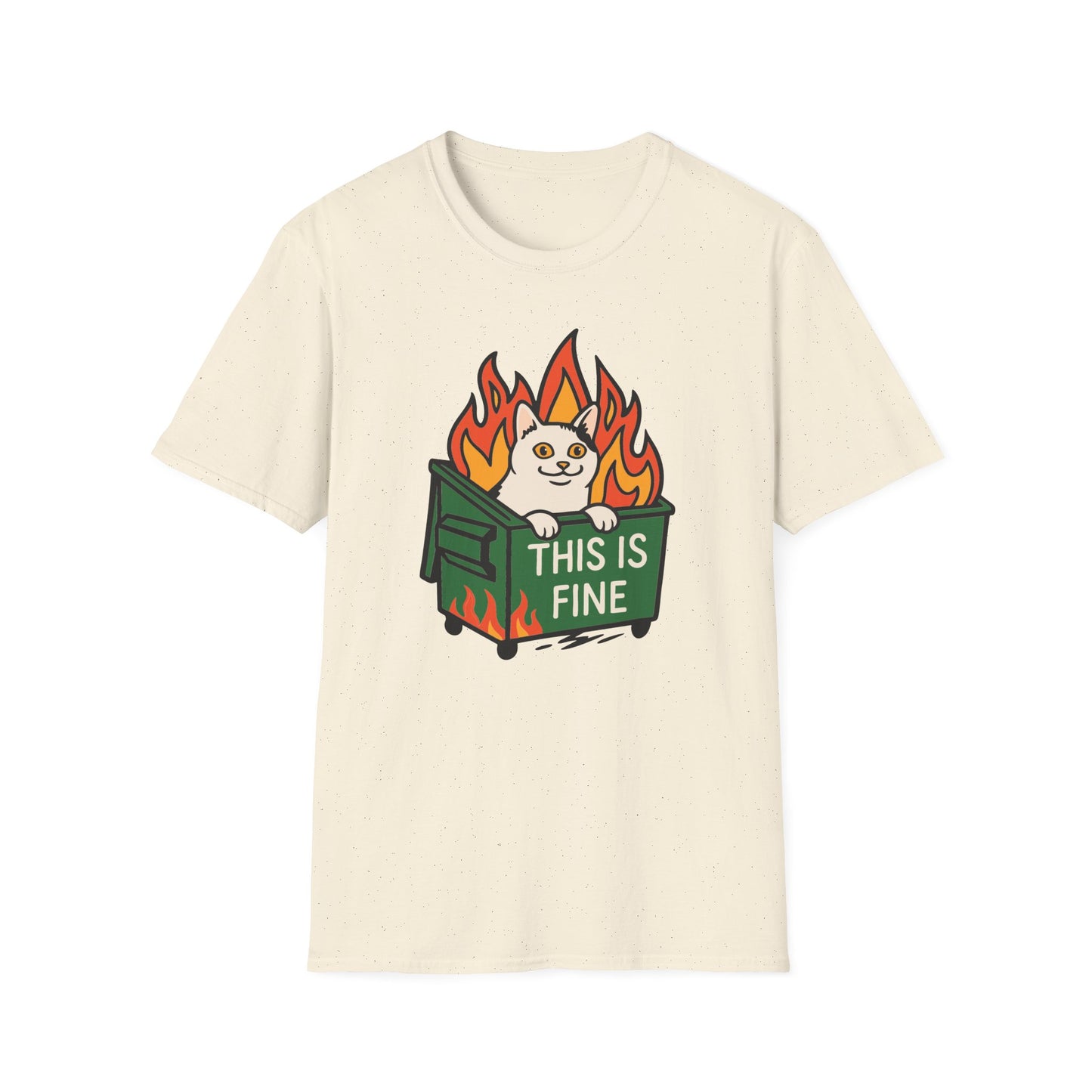 This Is Fine Dumpster Cat T-Shirt