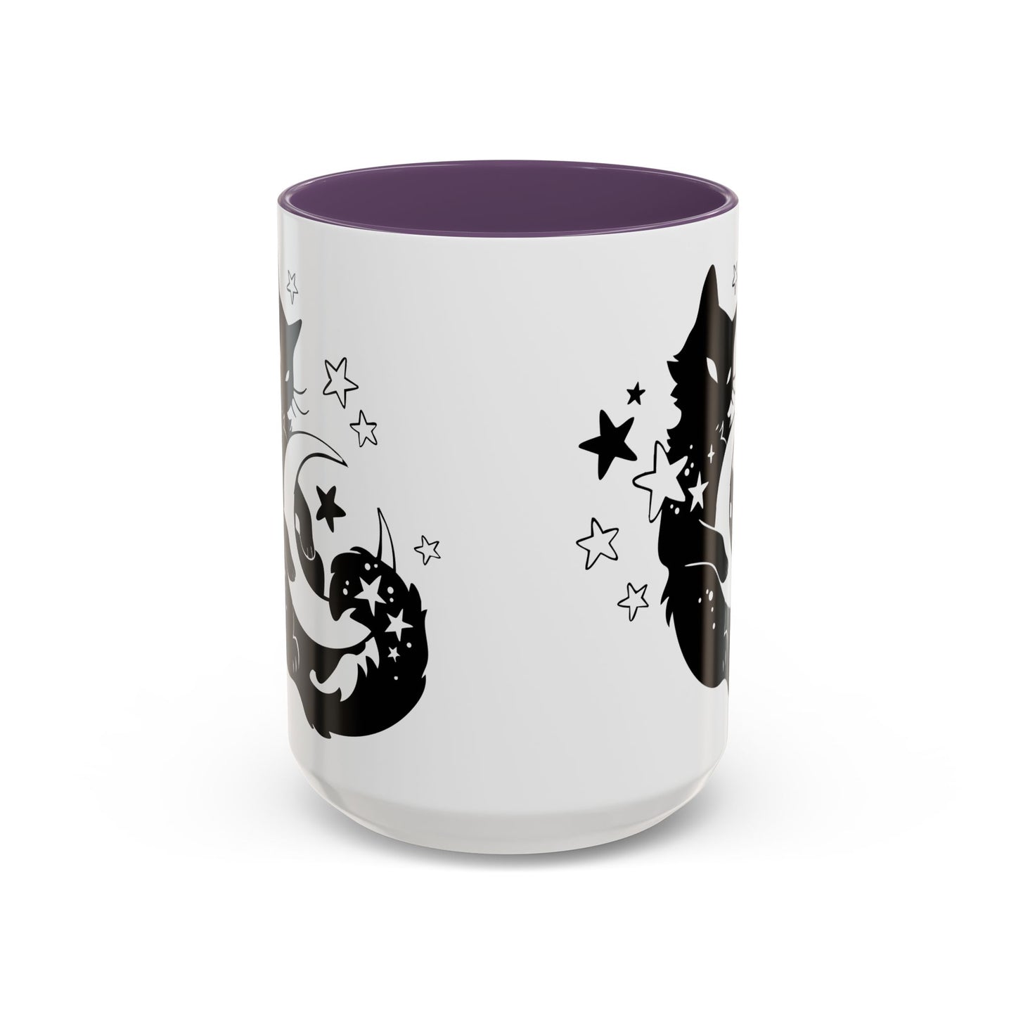 Moon Kitty Amongst the Stars Accent Coffee Mug (11, 15oz)