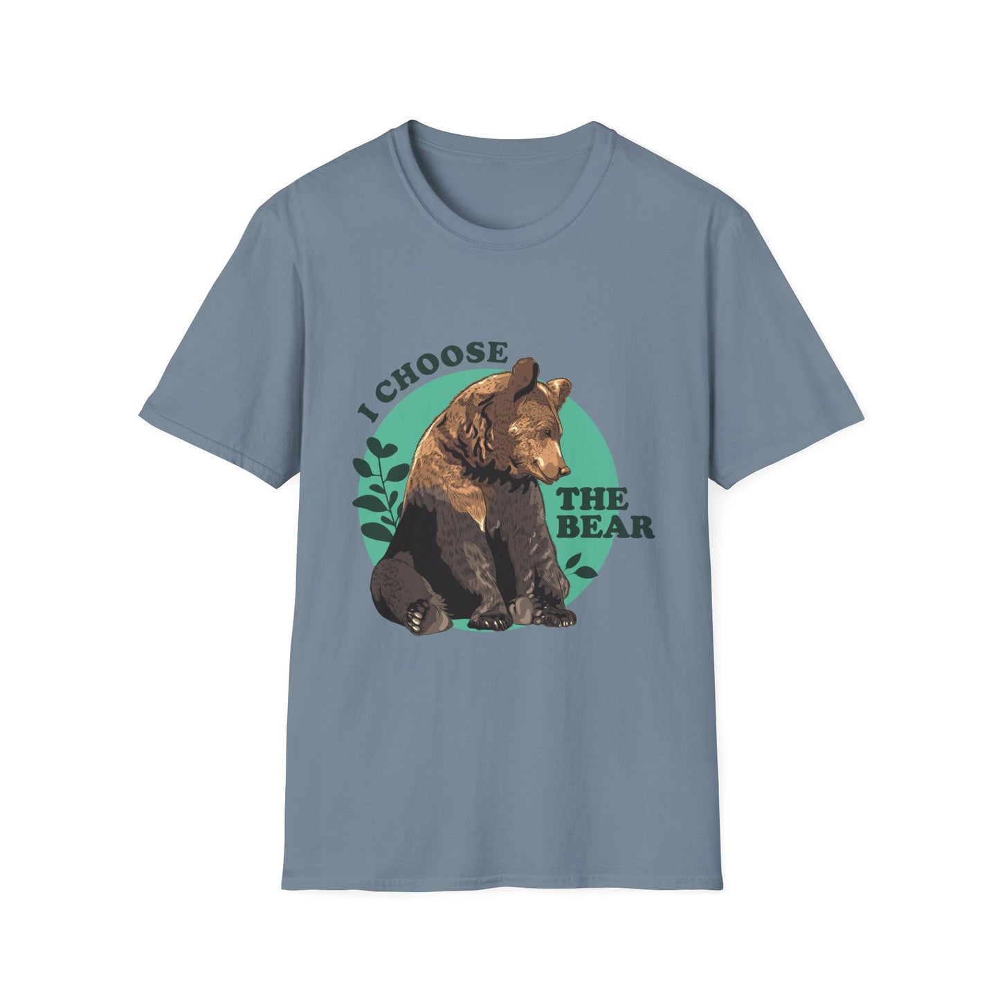 I Choose the Bear Shirt, Wilderness Humor Tee for Introverts and Nature Lovers