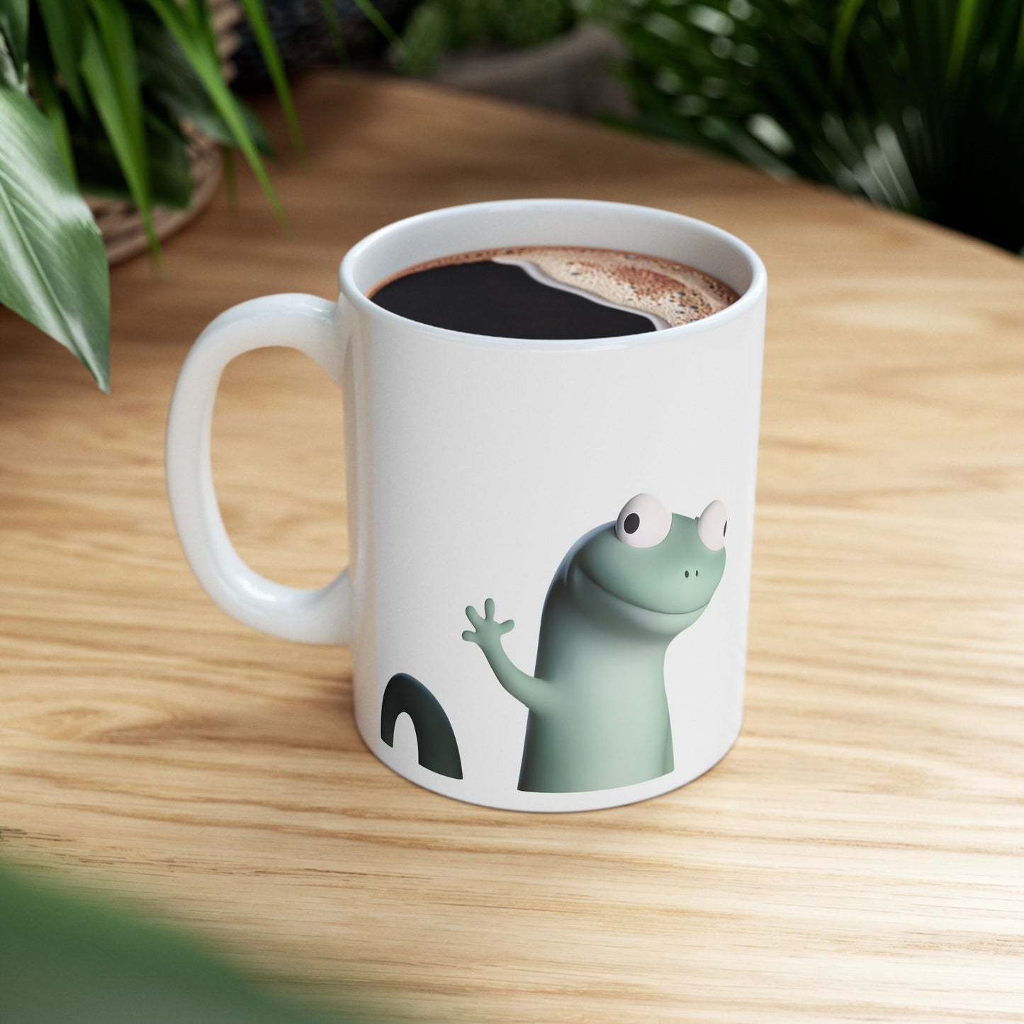Elio Lizard Ceramic Mug, (11oz, 15oz)