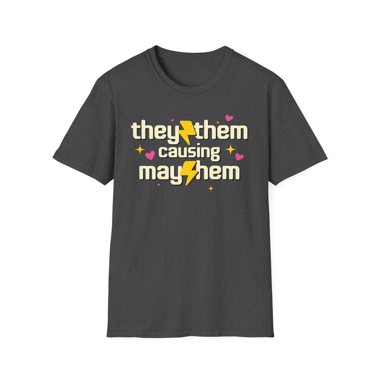 They Them Shirt - Causing Mayhem Nonbinary Pride Tee
