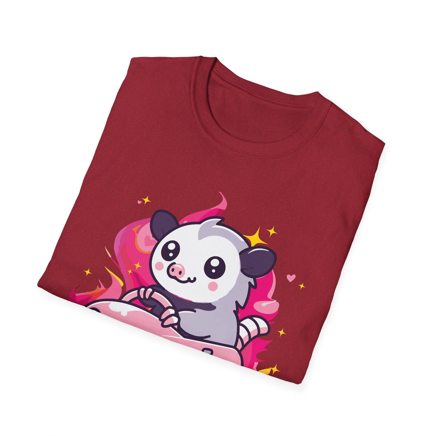 The Horrors Persist But So Do I Tee, Chaotic Possum Meme Shirt for Dark Humor Fans