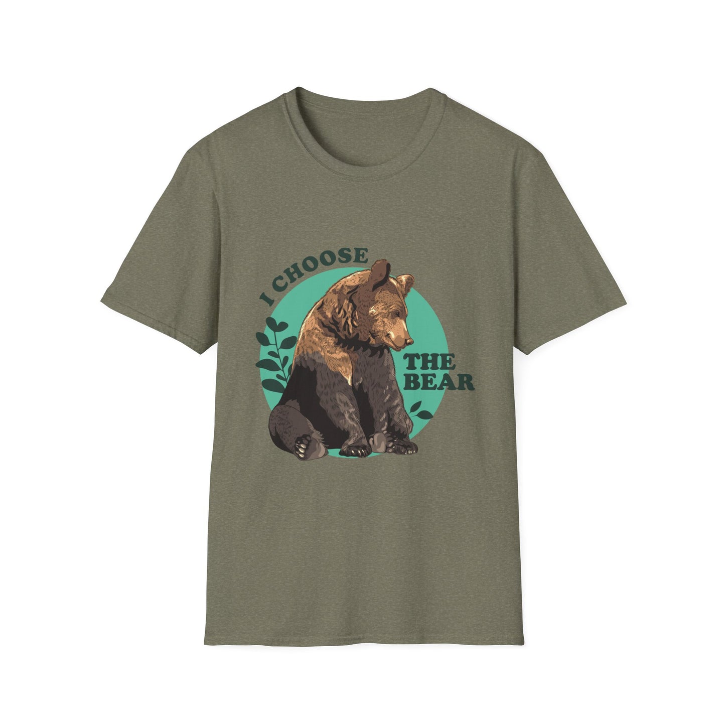 I Choose the Bear Shirt, Wilderness Humor Tee for Introverts and Nature Lovers