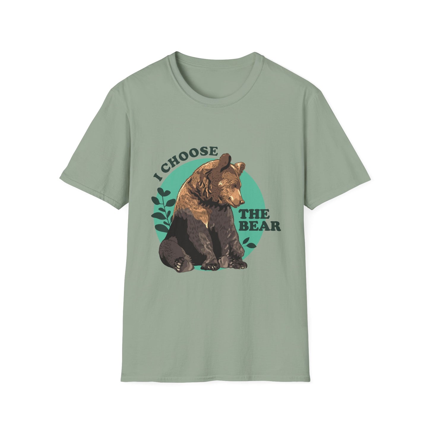 I Choose the Bear Shirt, Wilderness Humor Tee for Introverts and Nature Lovers