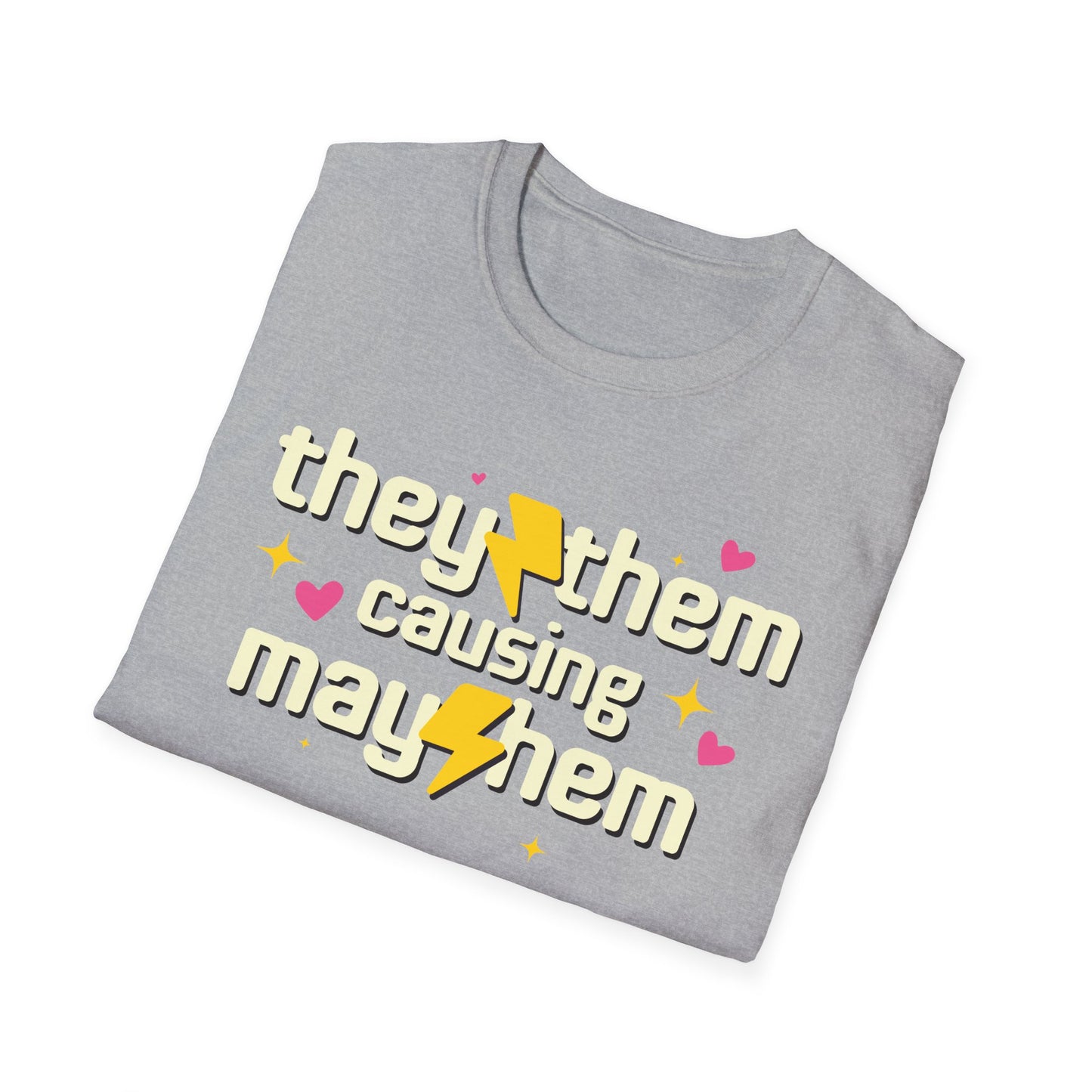They Them Shirt - Causing Mayhem Nonbinary Pride Tee