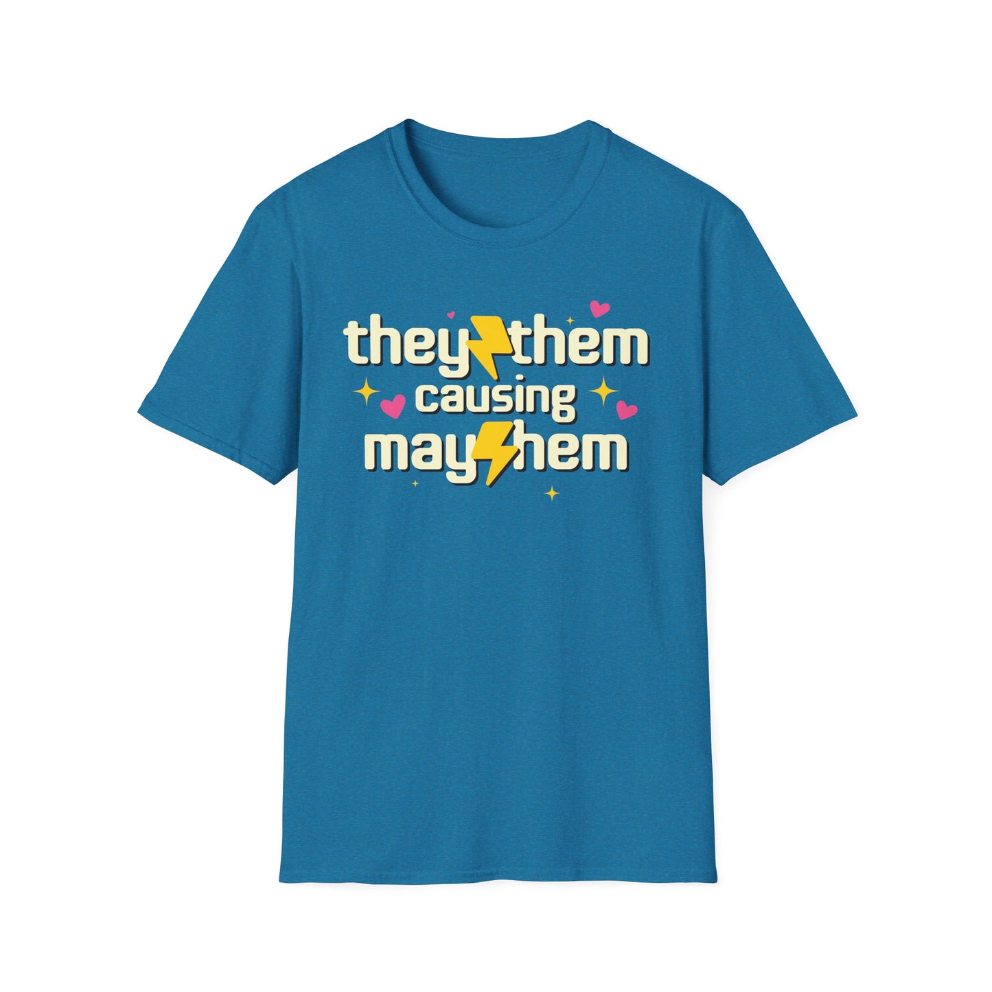 They Them Shirt - Causing Mayhem Nonbinary Pride Tee
