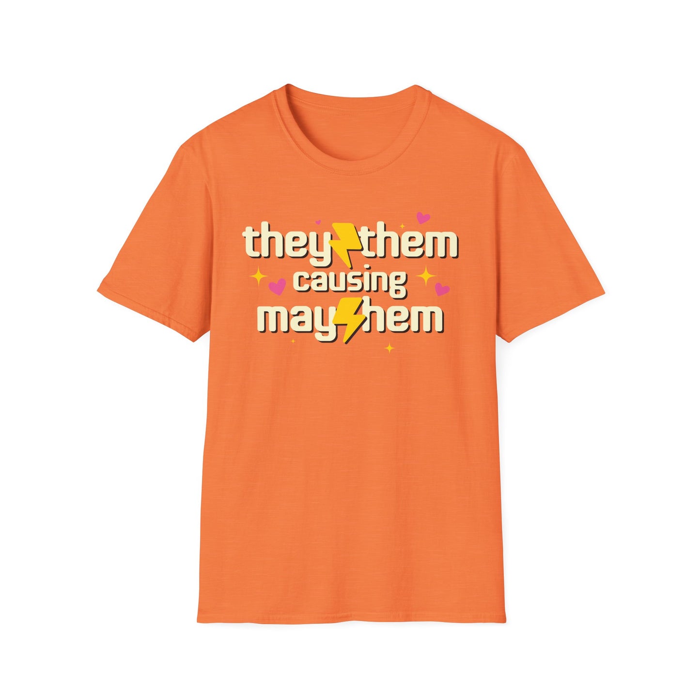 They Them Shirt - Causing Mayhem Nonbinary Pride Tee