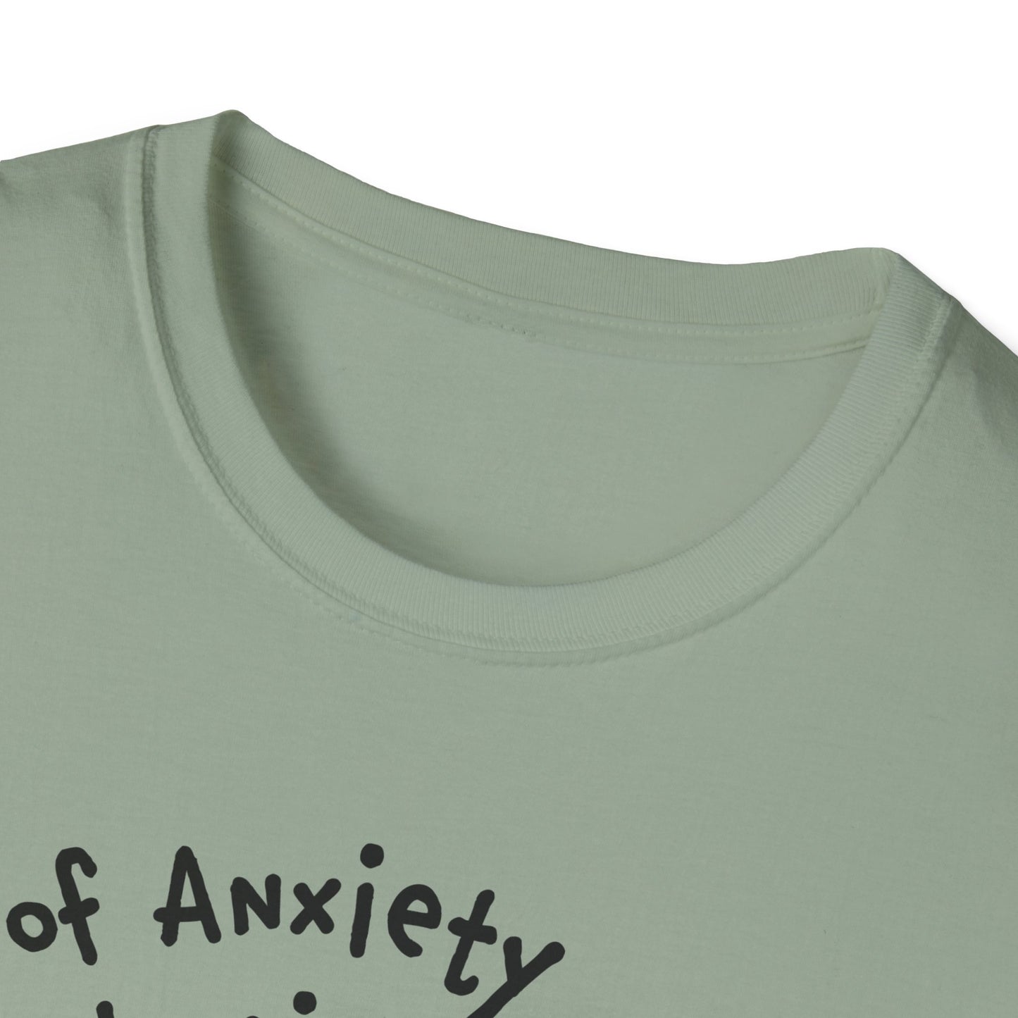 Full of Anxiety and Microplastics Tee, Relatable Mental Health Humor Design
