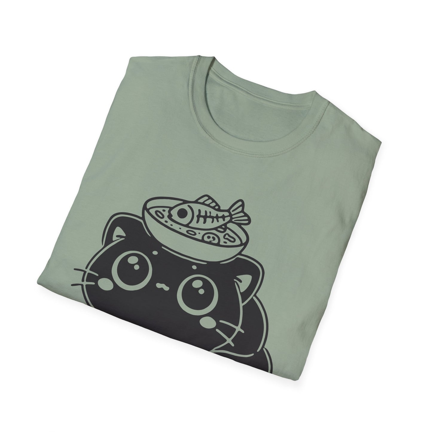 I'm Tired and My Brain is Soup Shirt, Cute Exhausted Cat with Soup Bowl Tee