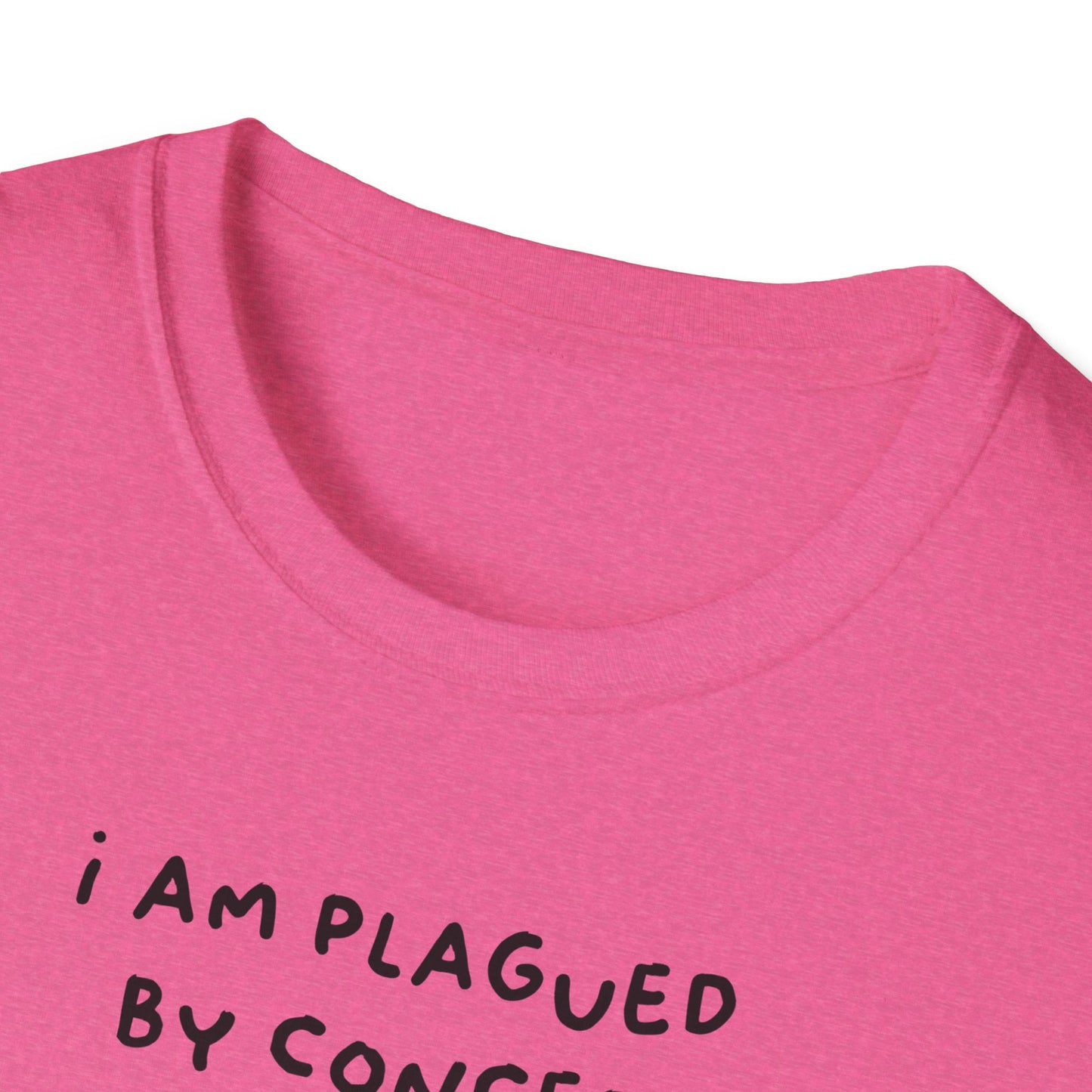 I Am Plagued by Concepts Tee, Existential Meme Cat Design for Overthinkers