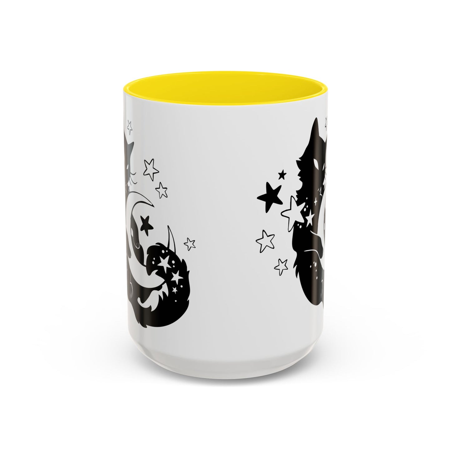 Moon Kitty Amongst the Stars Accent Coffee Mug (11, 15oz)