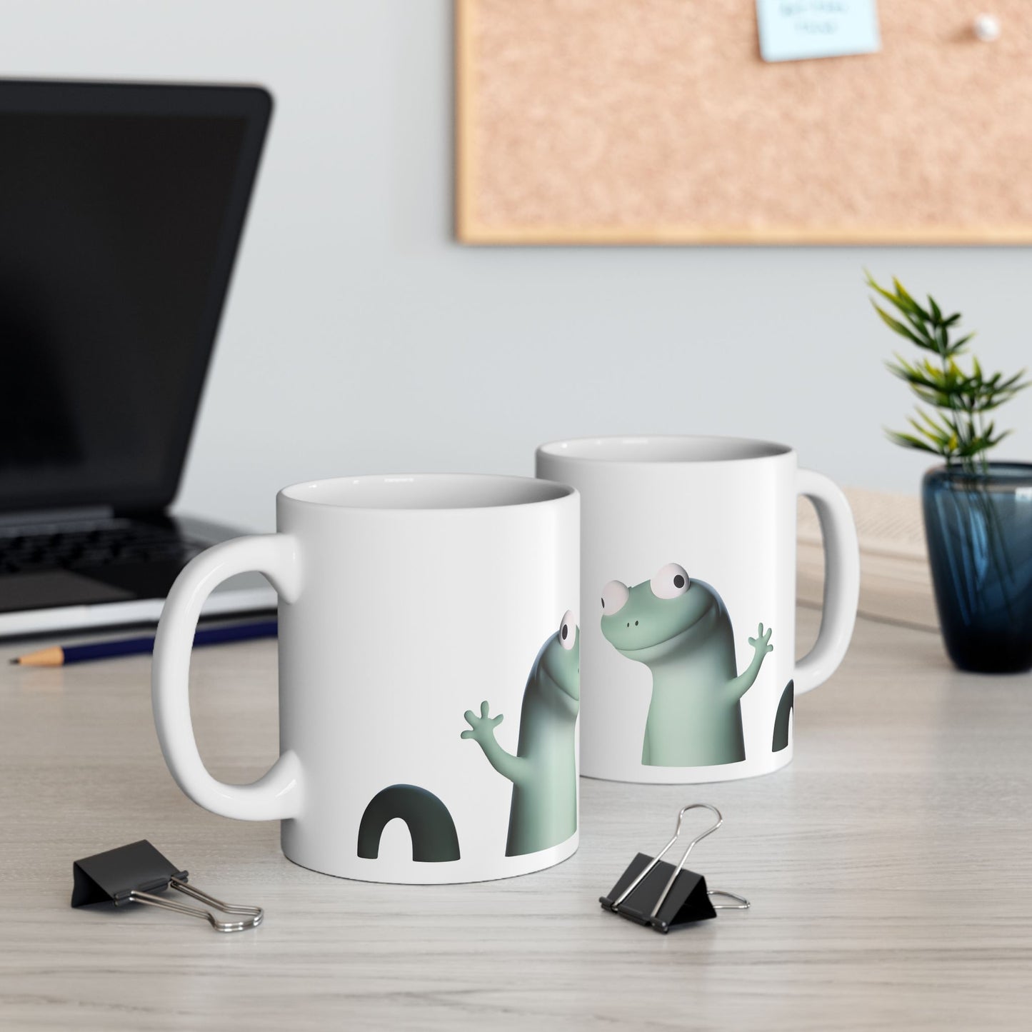 Elio Lizard Ceramic Mug, (11oz, 15oz)
