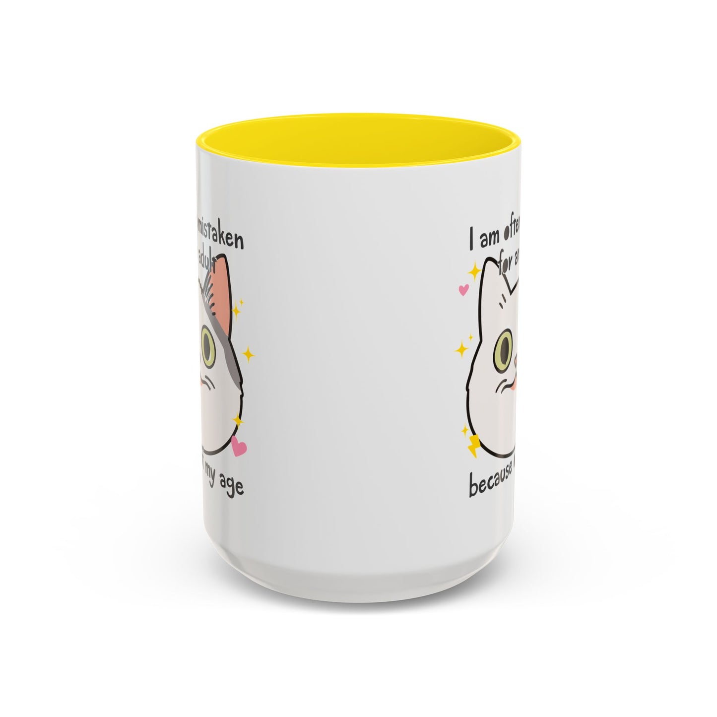 Mistaken For an Adult Cat Accent Coffee Mug (11, 15oz)