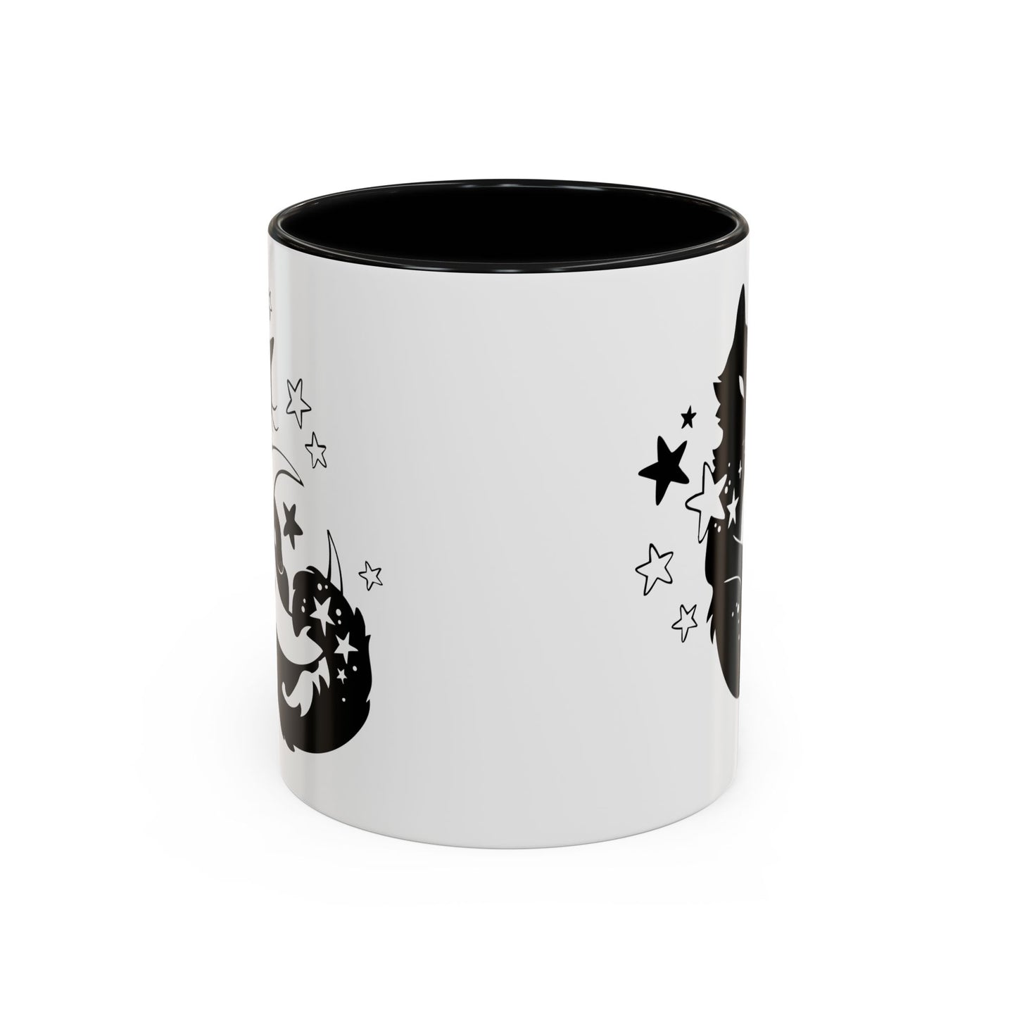 Moon Kitty Amongst the Stars Accent Coffee Mug (11, 15oz)