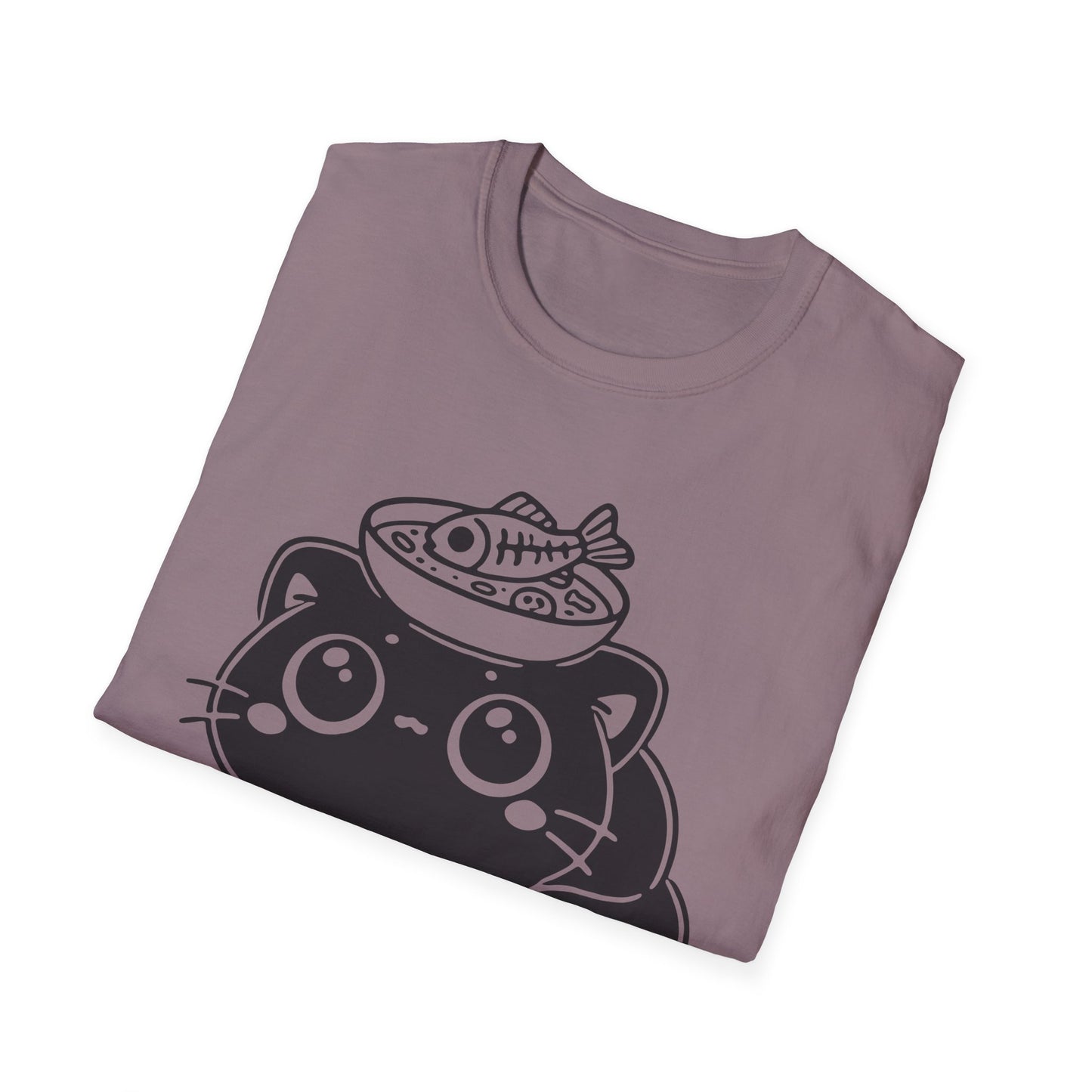 I'm Tired and My Brain is Soup Shirt, Cute Exhausted Cat with Soup Bowl Tee