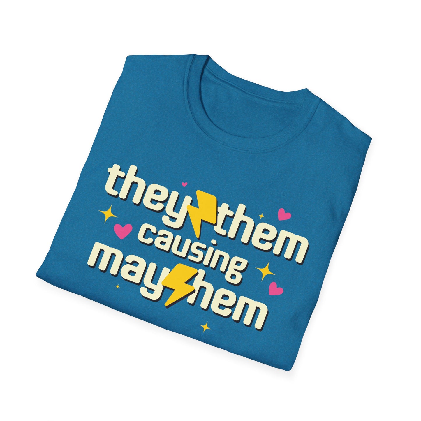 They Them Shirt - Causing Mayhem Nonbinary Pride Tee