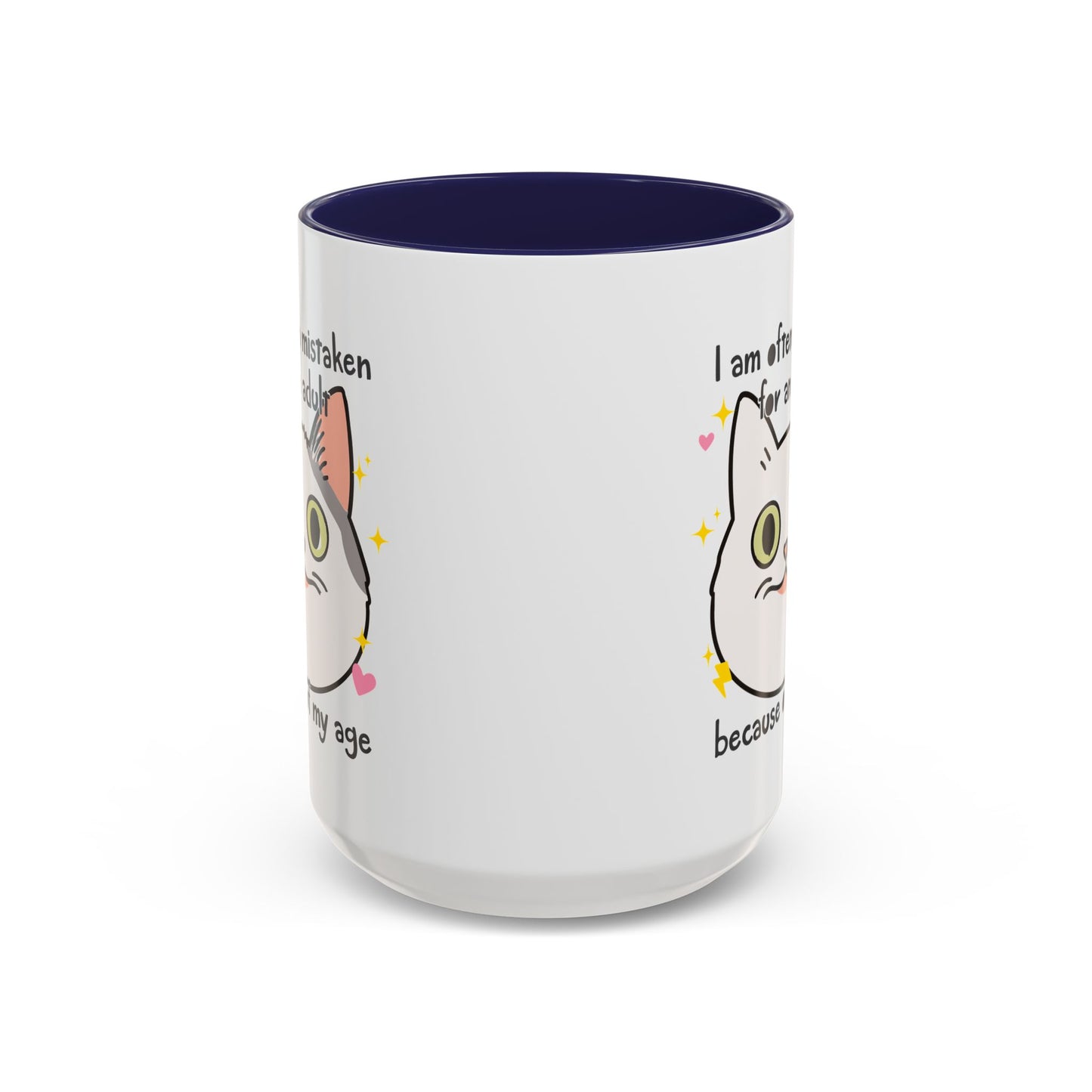 Mistaken For an Adult Cat Accent Coffee Mug (11, 15oz)
