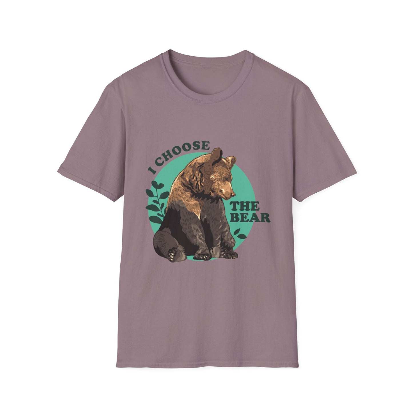I Choose the Bear Shirt, Wilderness Humor Tee for Introverts and Nature Lovers