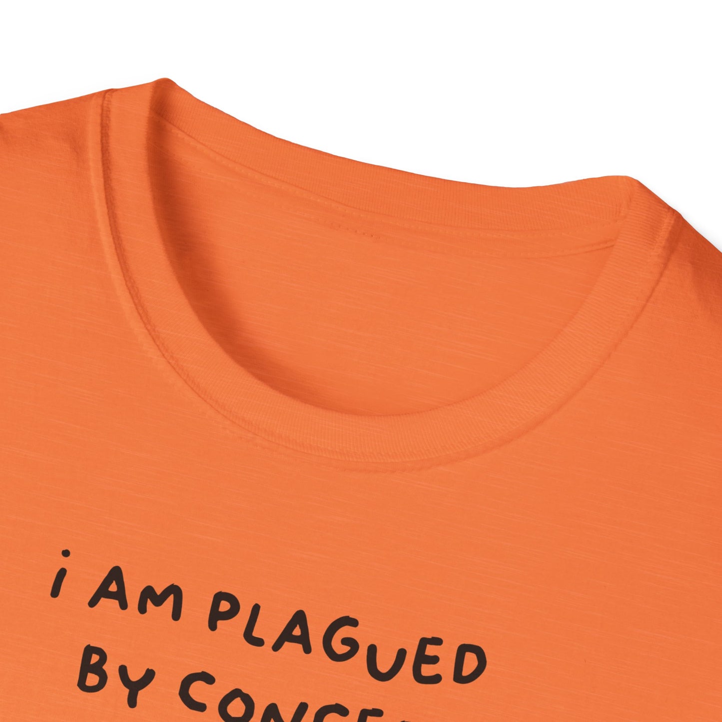 I Am Plagued by Concepts Tee, Existential Meme Cat Design for Overthinkers