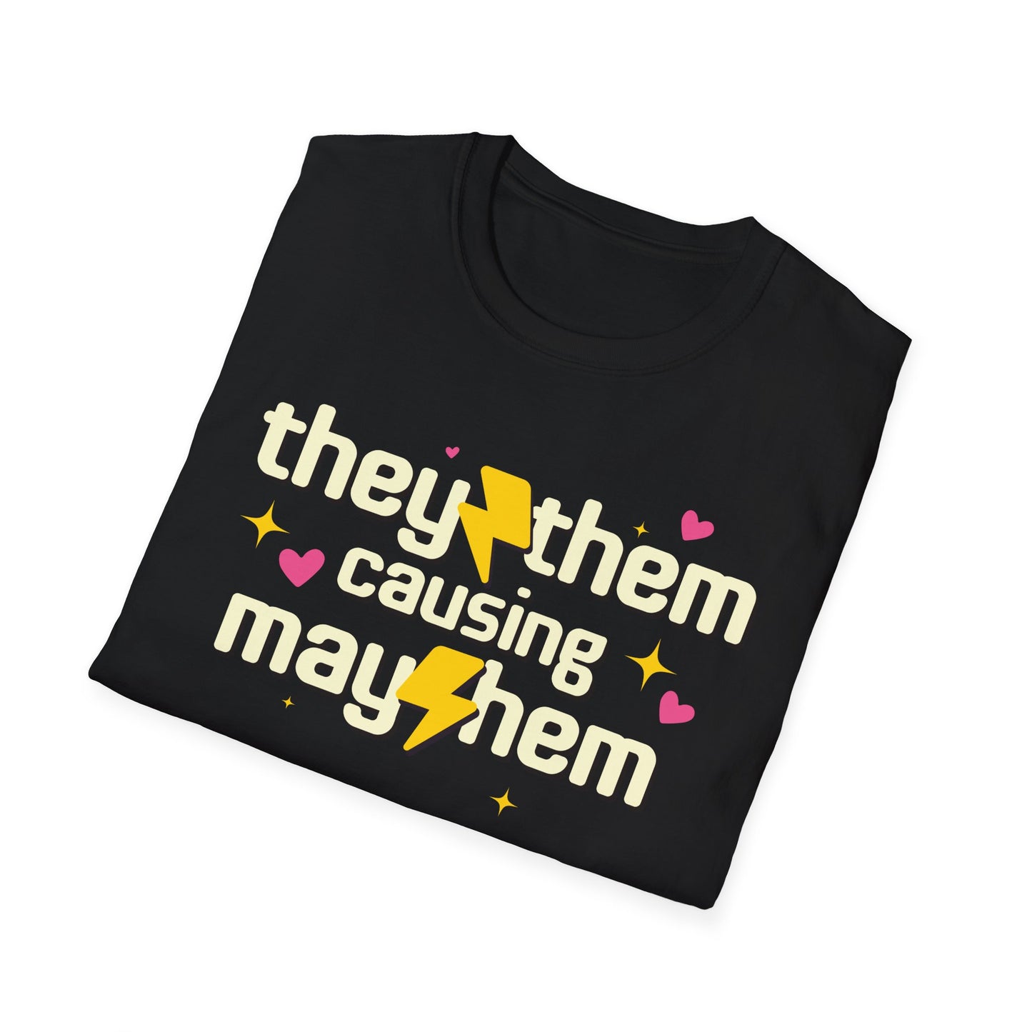 They Them Shirt - Causing Mayhem Nonbinary Pride Tee