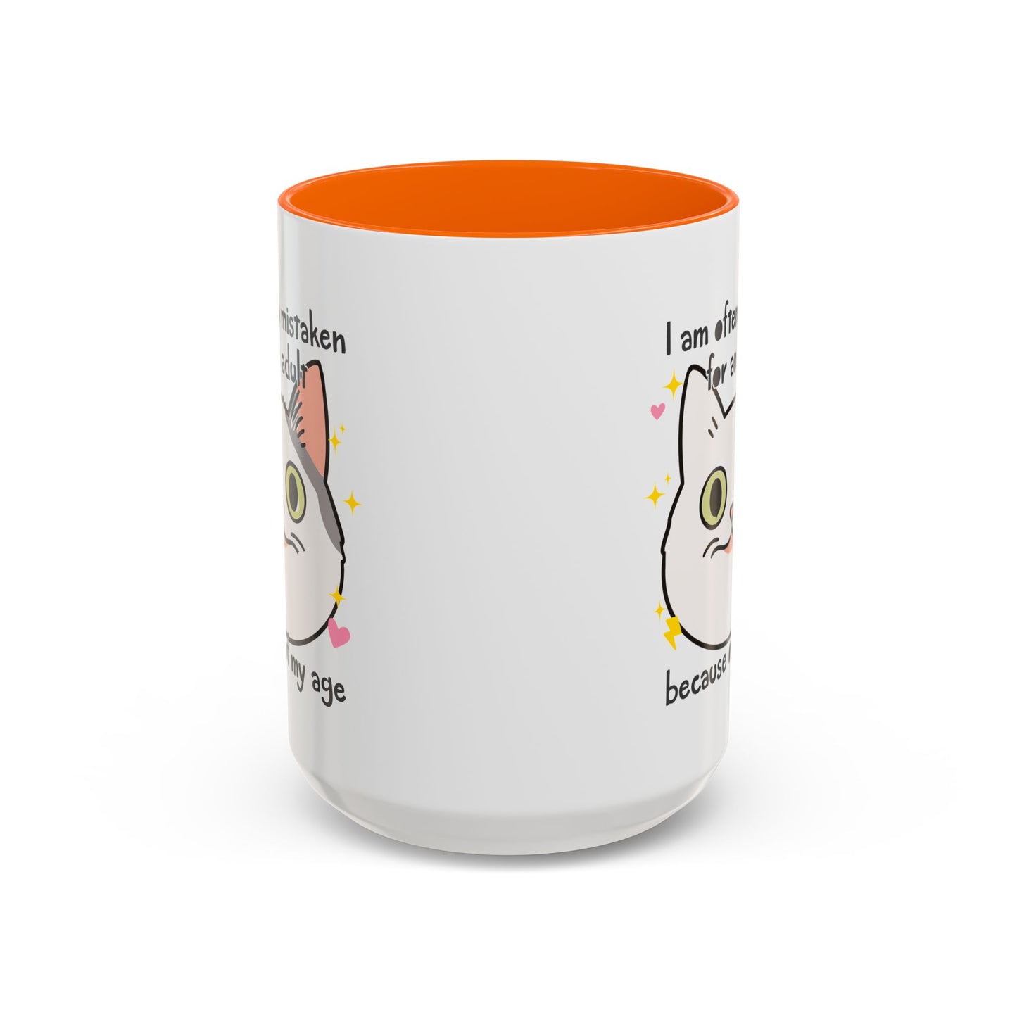 Mistaken For an Adult Cat Accent Coffee Mug (11, 15oz)