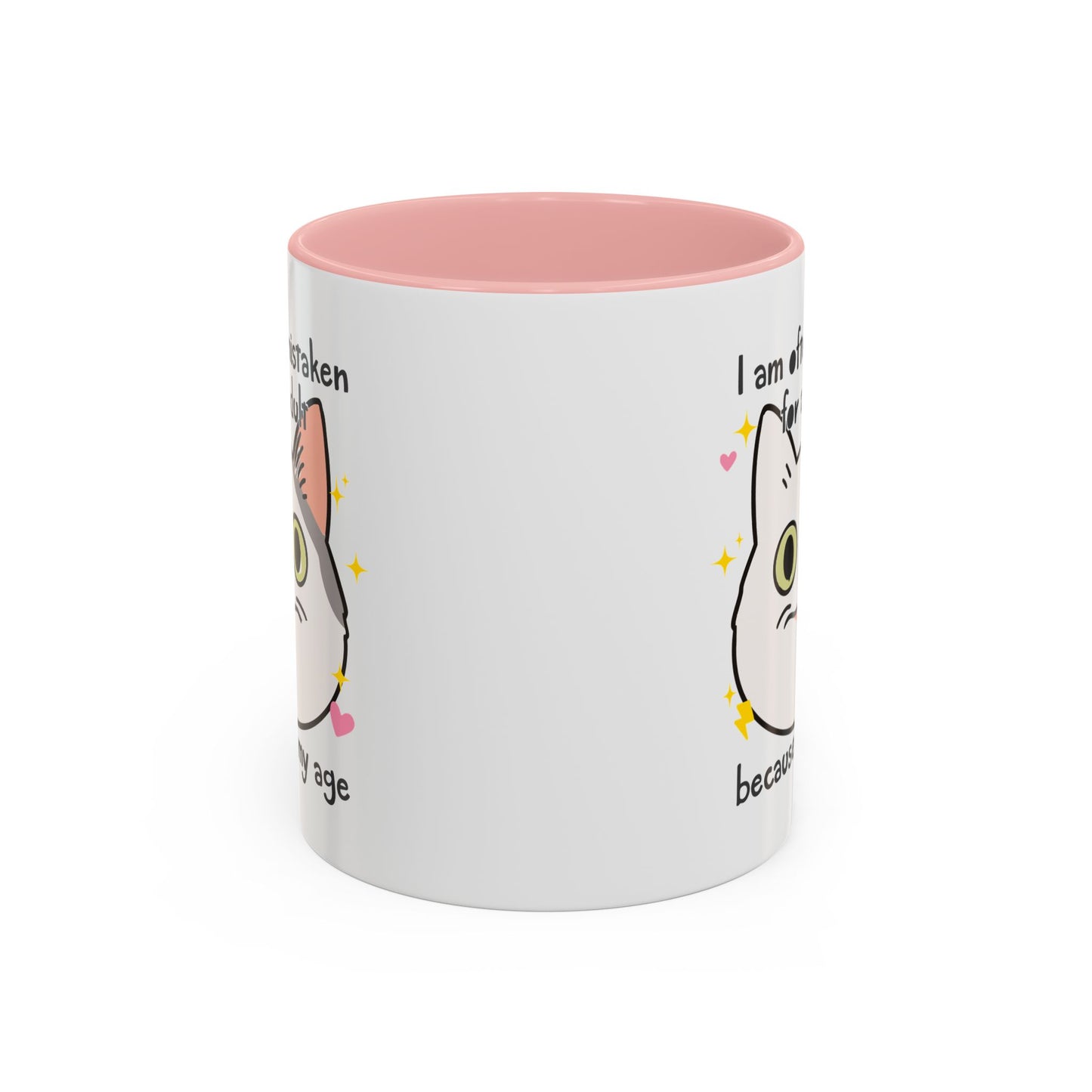 Mistaken For an Adult Cat Accent Coffee Mug (11, 15oz)