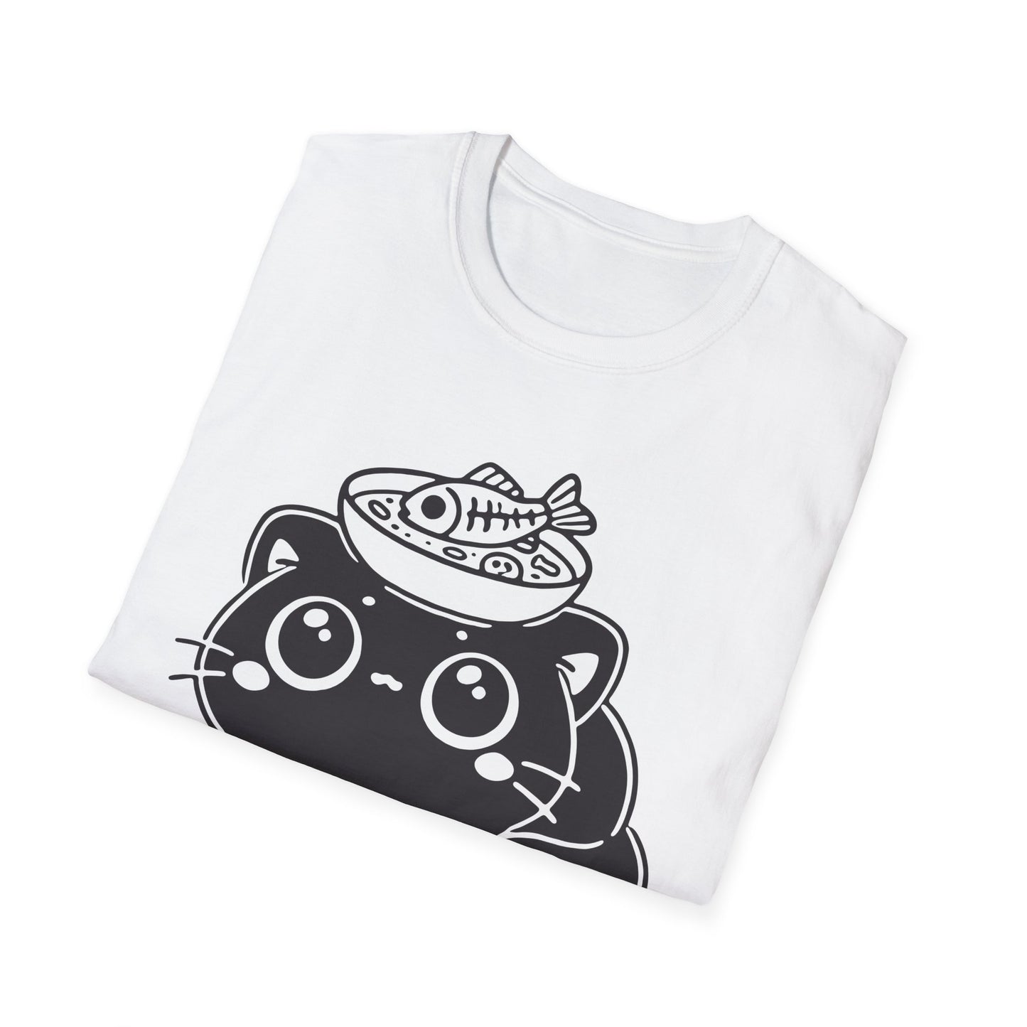 I'm Tired and My Brain is Soup Shirt, Cute Exhausted Cat with Soup Bowl Tee