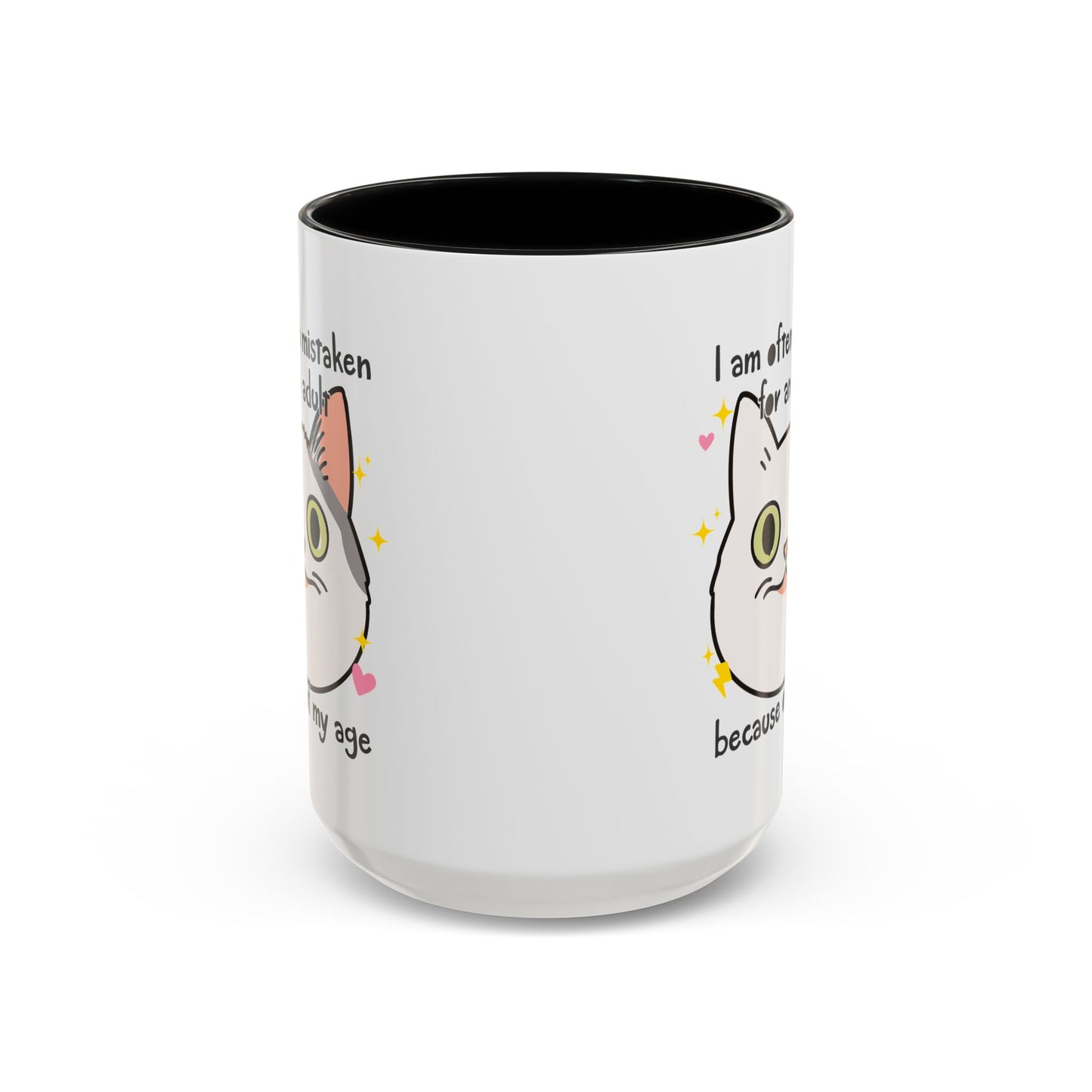 Mistaken For an Adult Cat Accent Coffee Mug (11, 15oz)