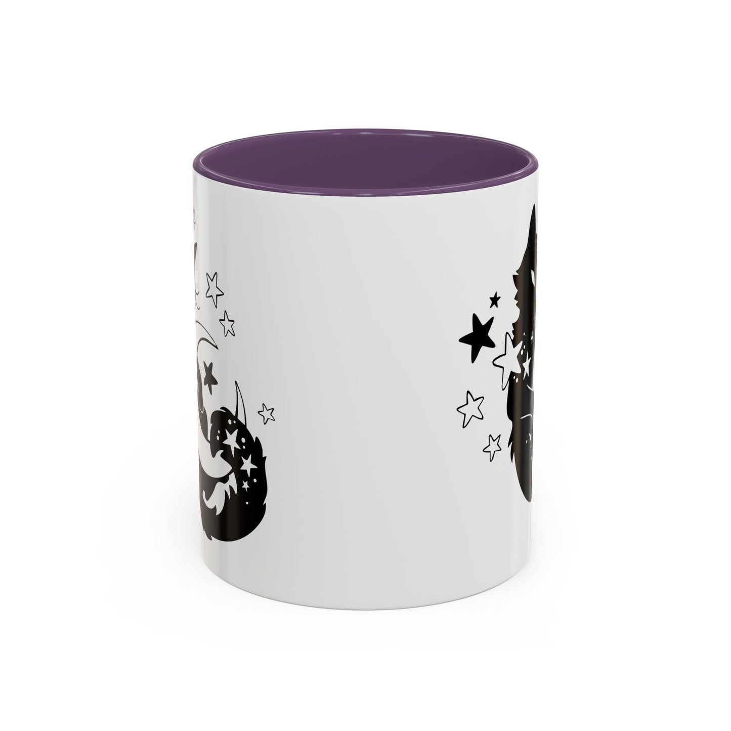 Moon Kitty Amongst the Stars Accent Coffee Mug (11, 15oz)