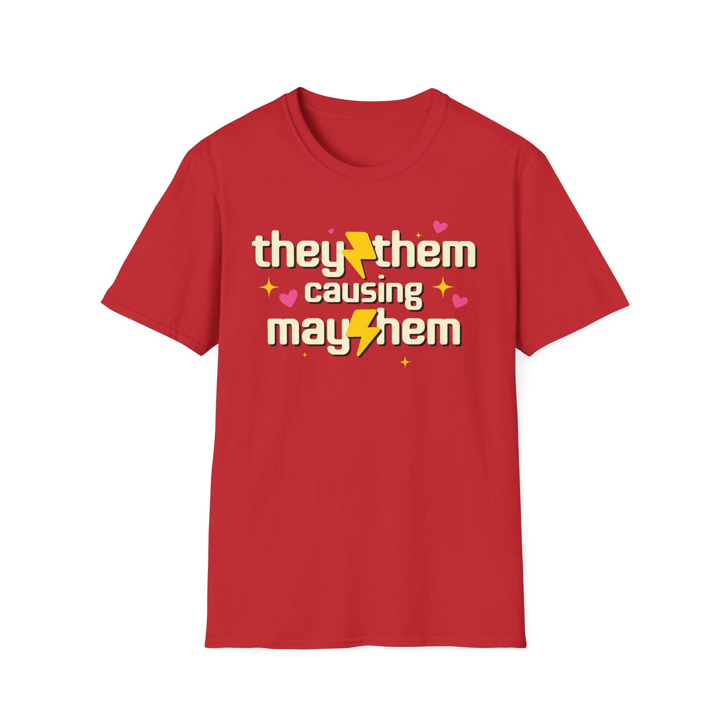 They Them Shirt - Causing Mayhem Nonbinary Pride Tee
