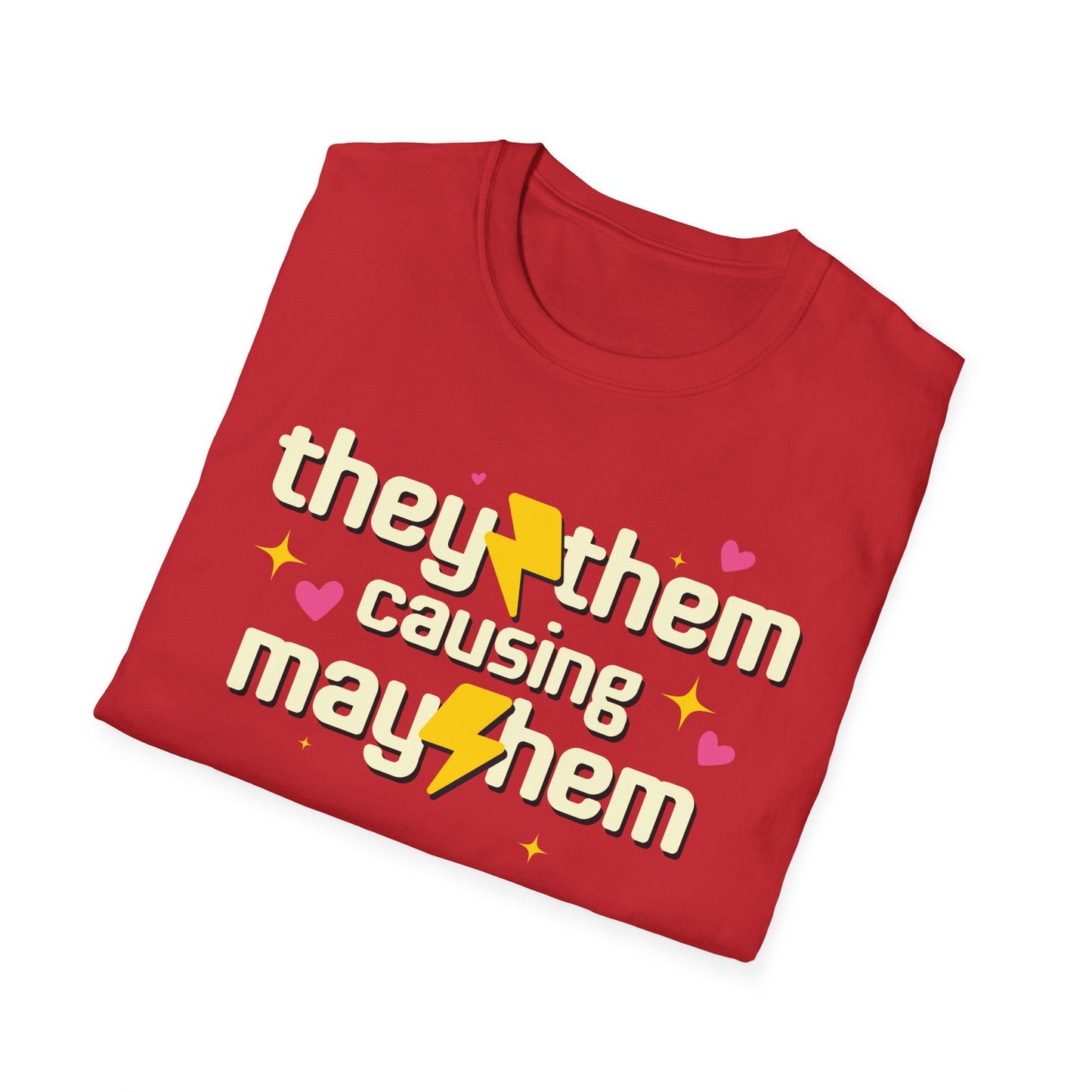 They Them Shirt - Causing Mayhem Nonbinary Pride Tee