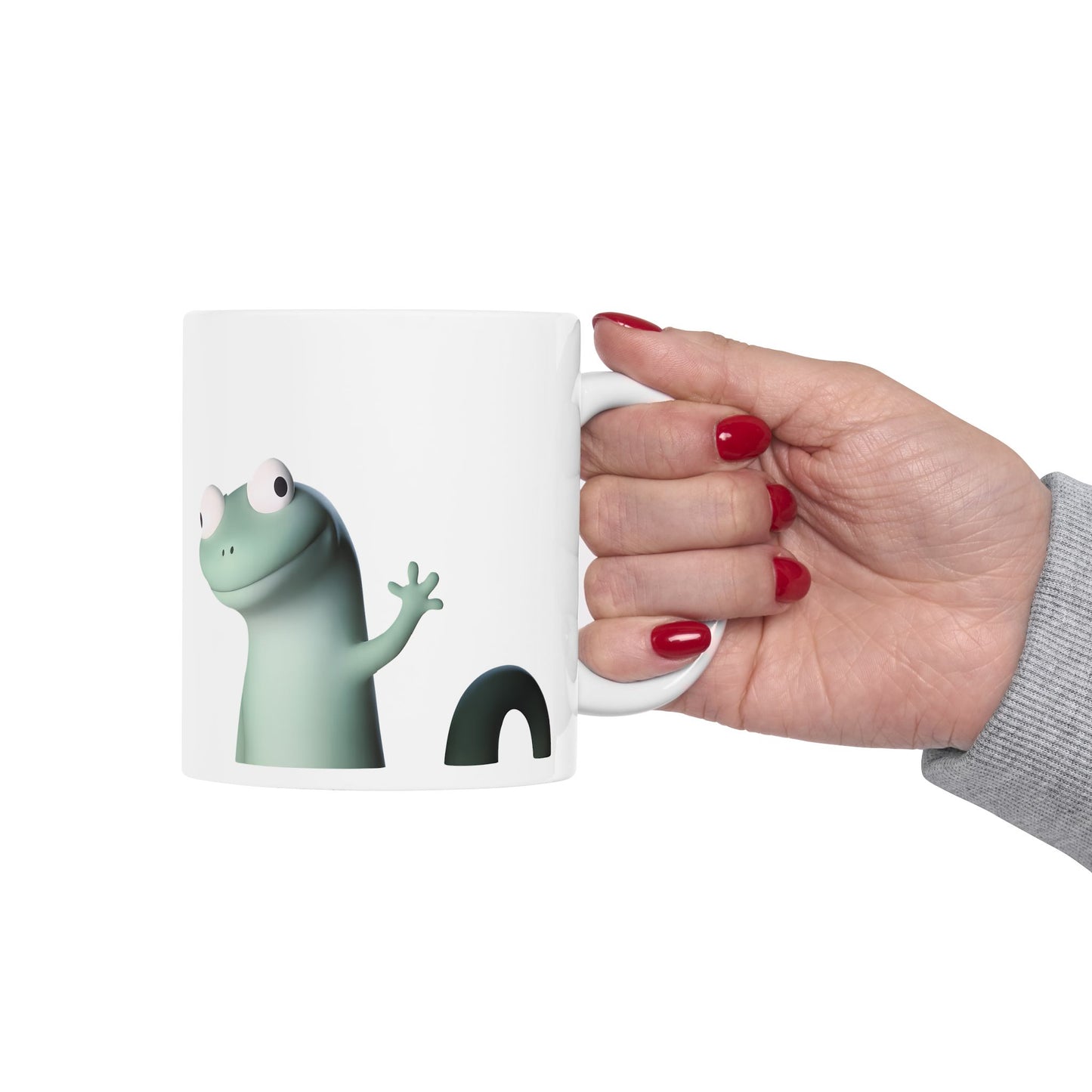 Elio Lizard Ceramic Mug, (11oz, 15oz)