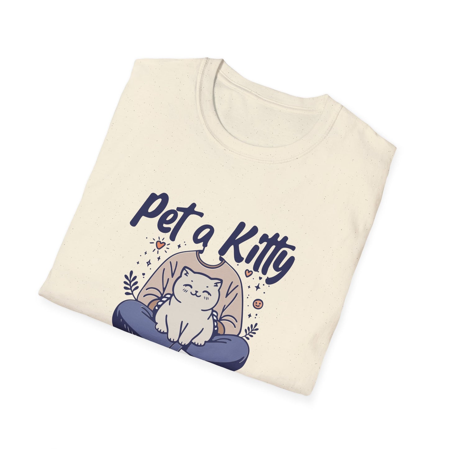 Pet a Kitty Feel Less Sh*tty Mental Health Humor Tee with Calming Vibes