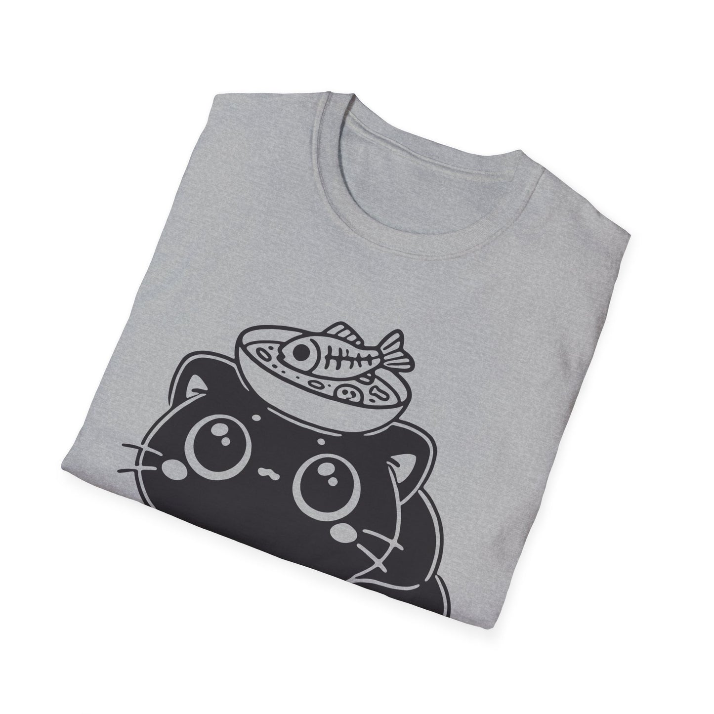 I'm Tired and My Brain is Soup Shirt, Cute Exhausted Cat with Soup Bowl Tee