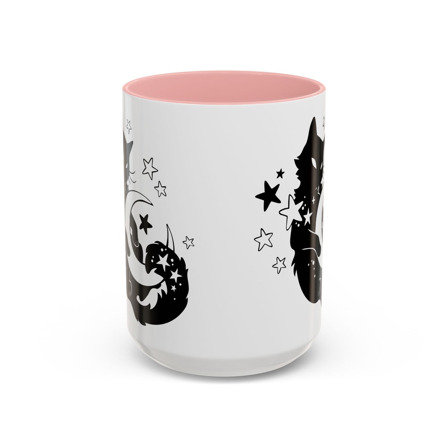 Moon Kitty Amongst the Stars Accent Coffee Mug (11, 15oz)