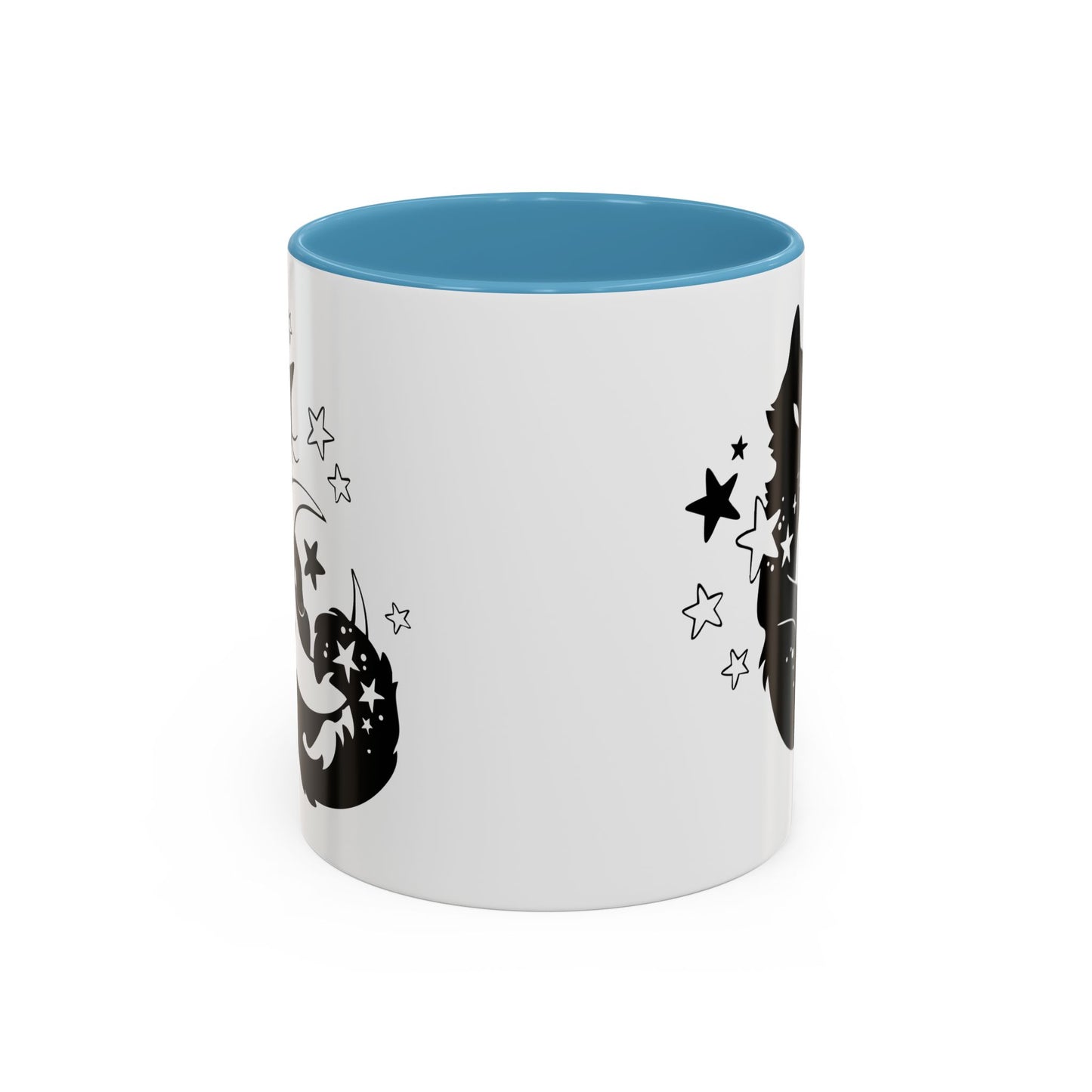 Moon Kitty Amongst the Stars Accent Coffee Mug (11, 15oz)