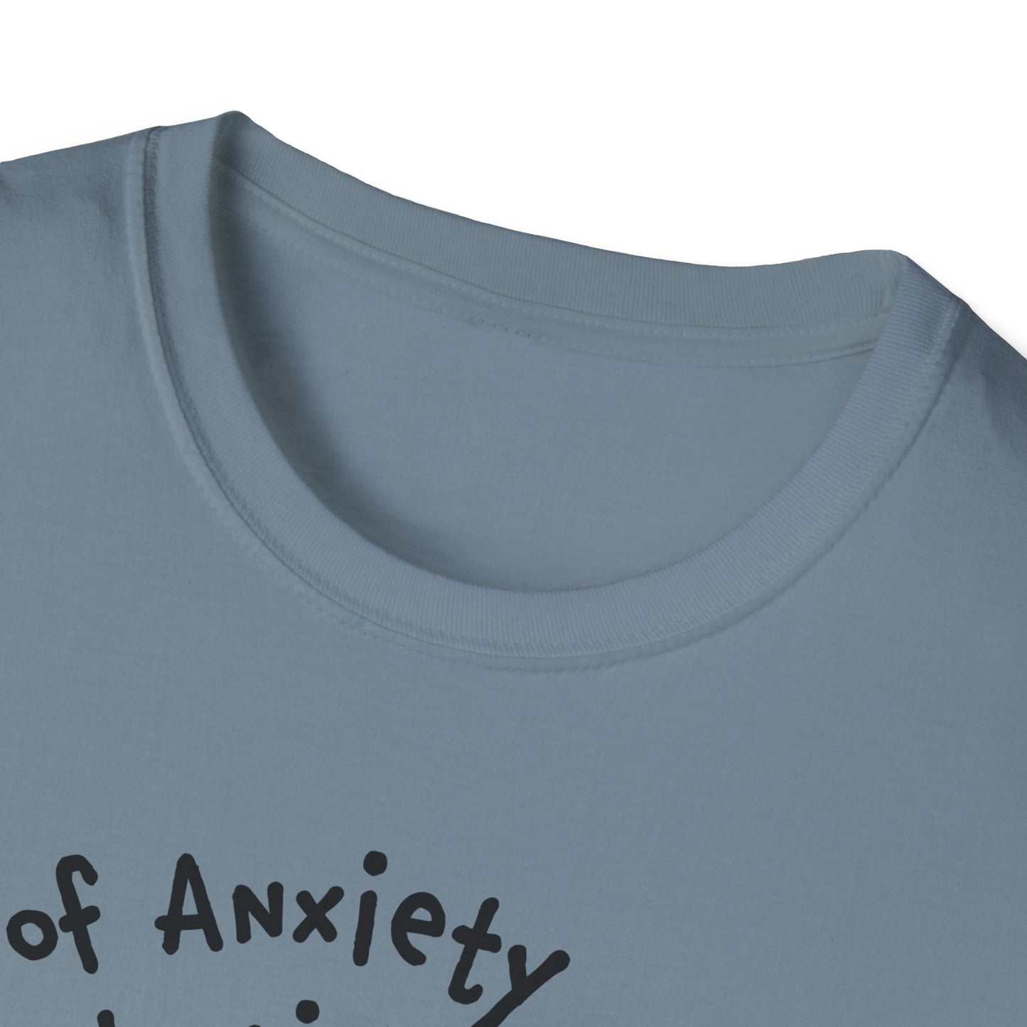 Full of Anxiety and Microplastics Tee, Relatable Mental Health Humor Design