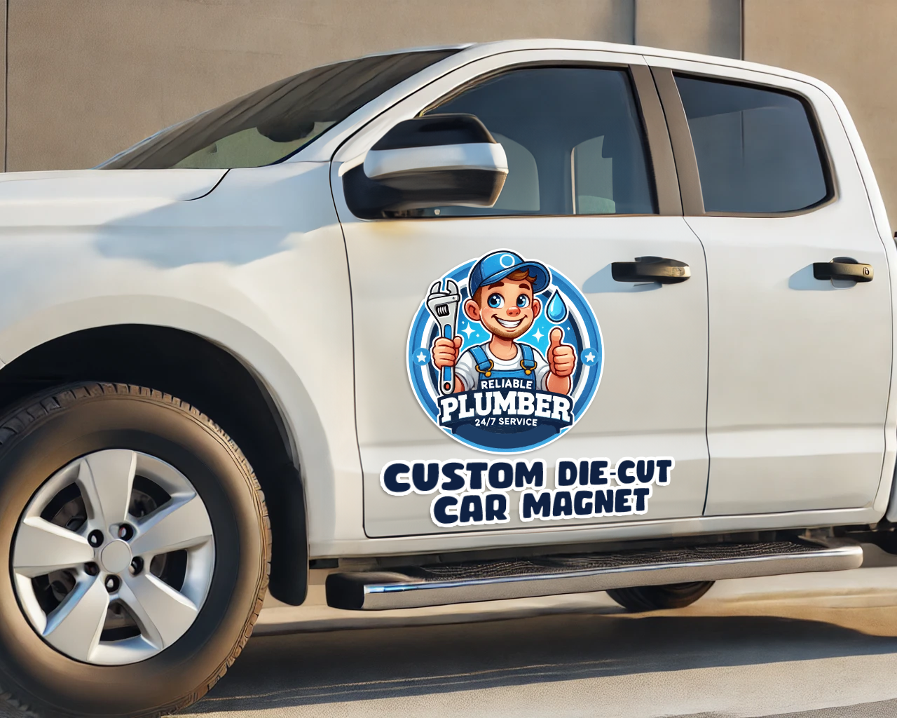 Custom Die-Cut Car Magnet